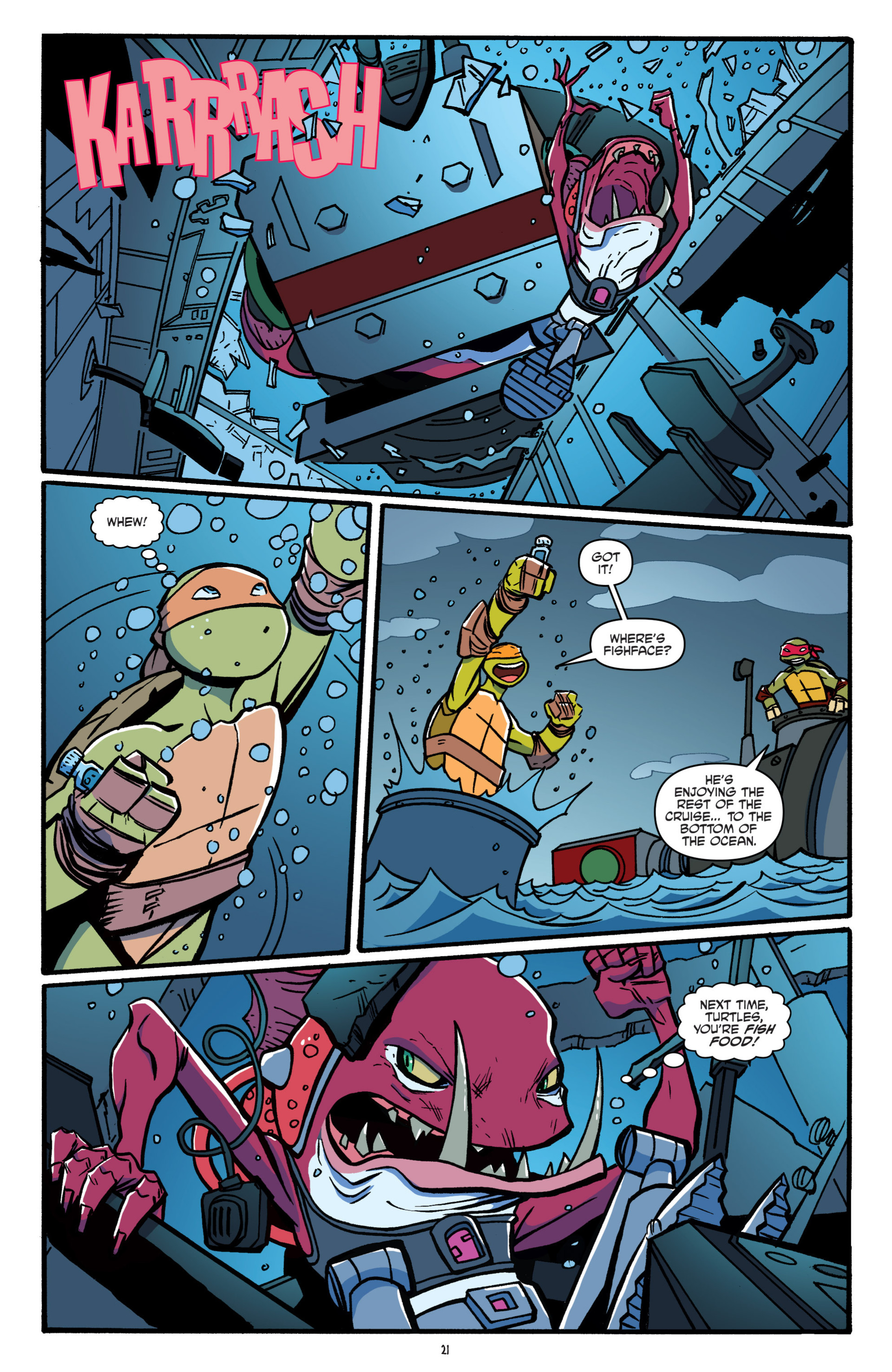 Read online Teenage Mutant Ninja Turtles New Animated Adventures comic -  Issue #5 - 22