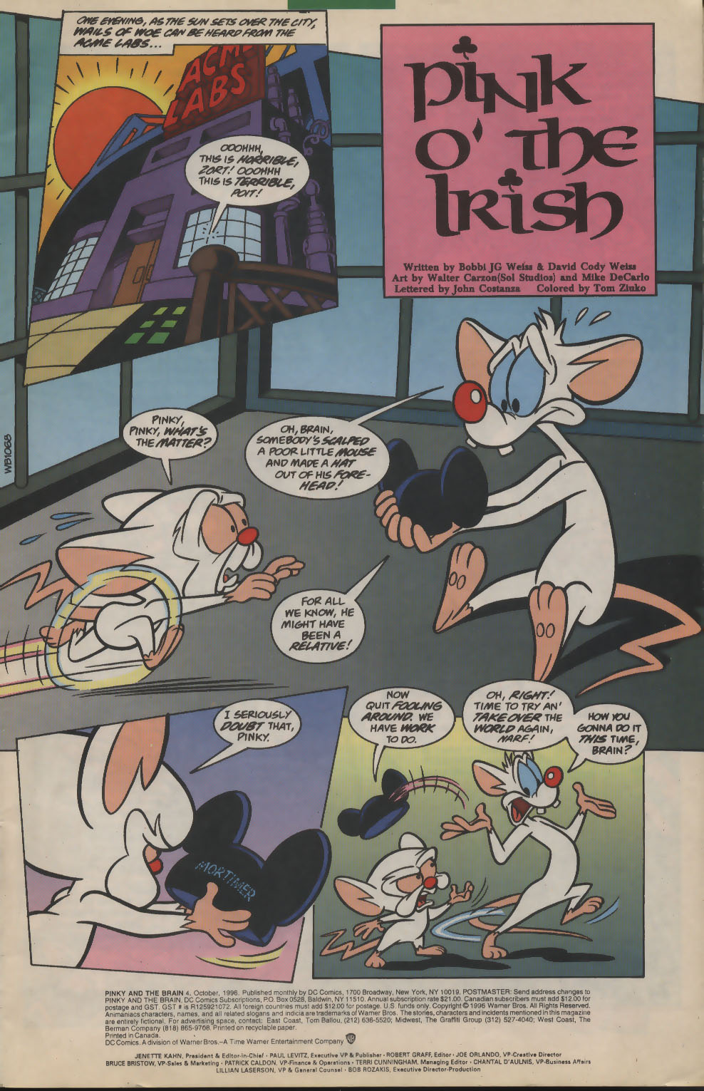 Read online Pinky and The Brain comic -  Issue #4 - 2