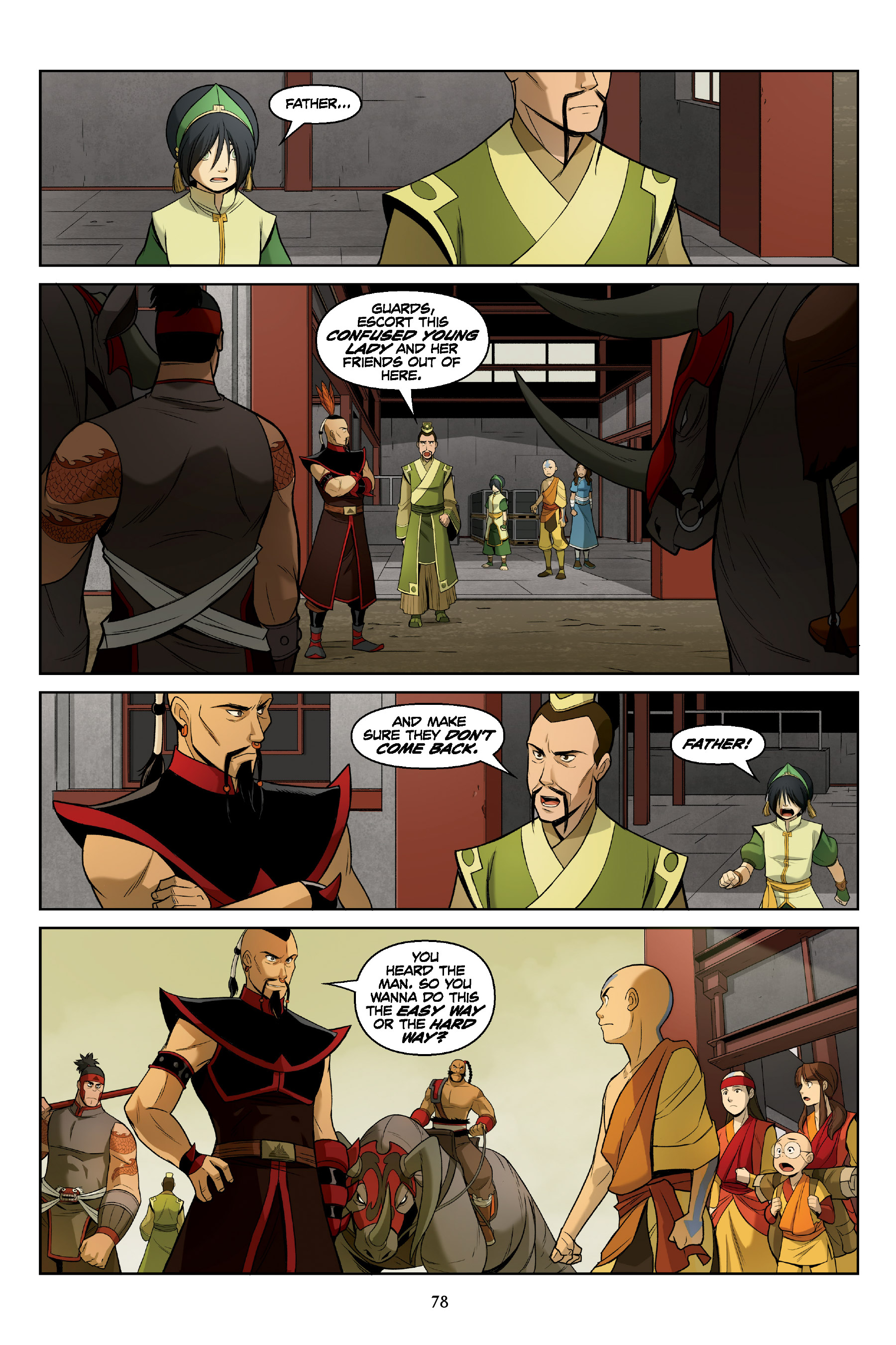 Read online Nickelodeon Avatar: The Last Airbender - The Rift comic -  Issue # _Omnibus (Part 1) - 78