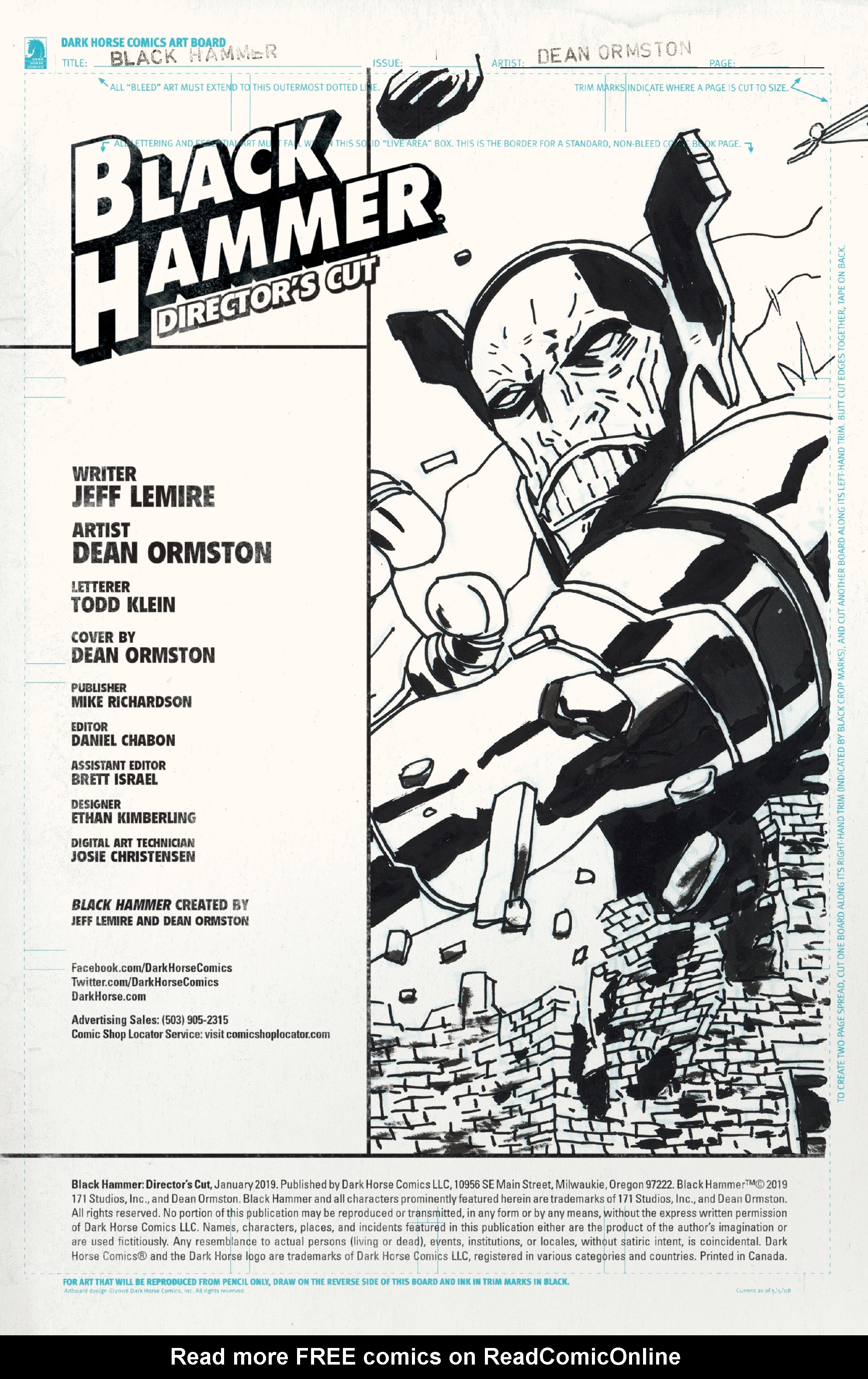 Read online Black Hammer comic -  Issue # _Director's Cut - 2