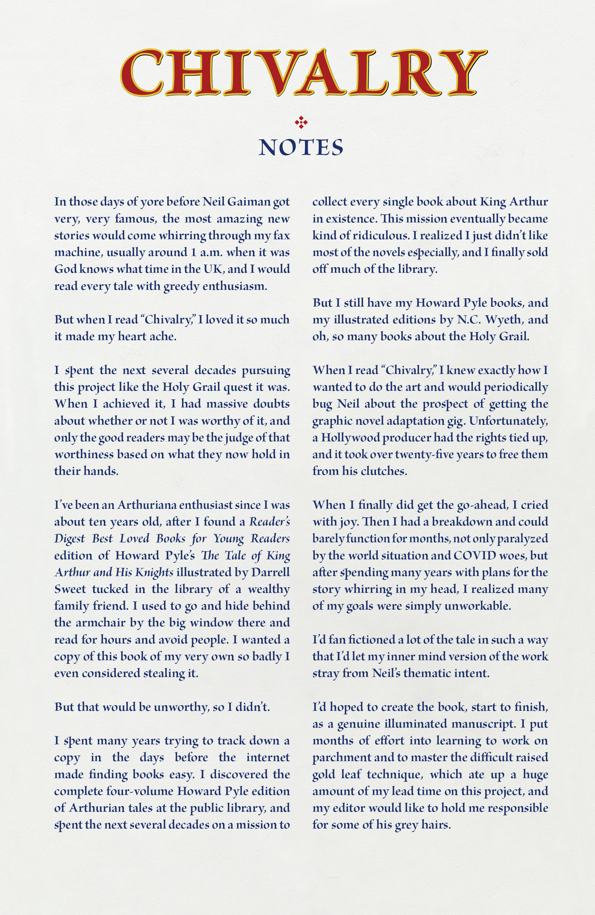 Read online Chivalry comic -  Issue # TPB - 61