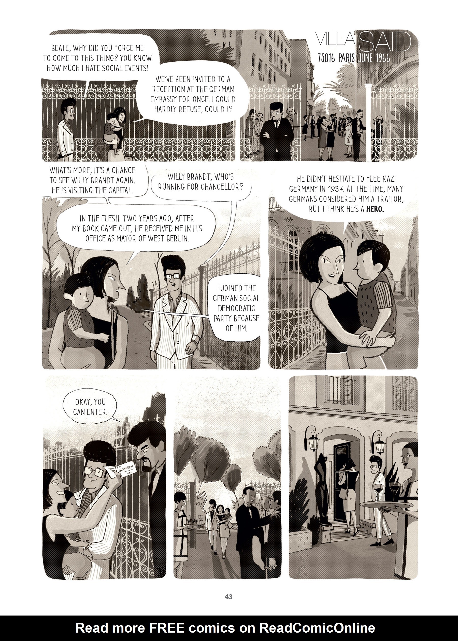 Read online For Justice: The Serge & Beate Klarsfeld Story comic -  Issue # TPB (Part 1) - 43