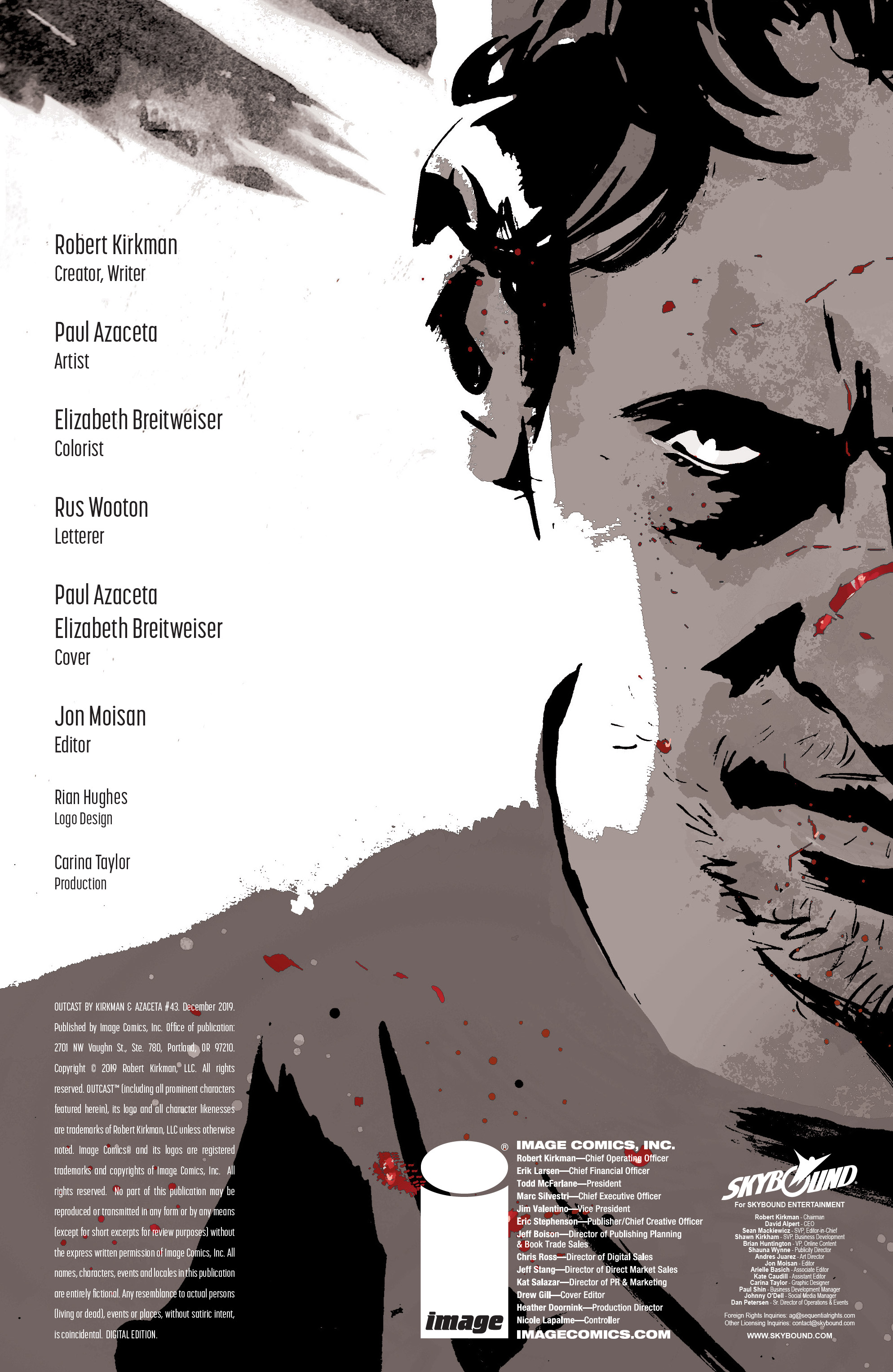 Read online Outcast by Kirkman & Azaceta comic -  Issue #43 - 2