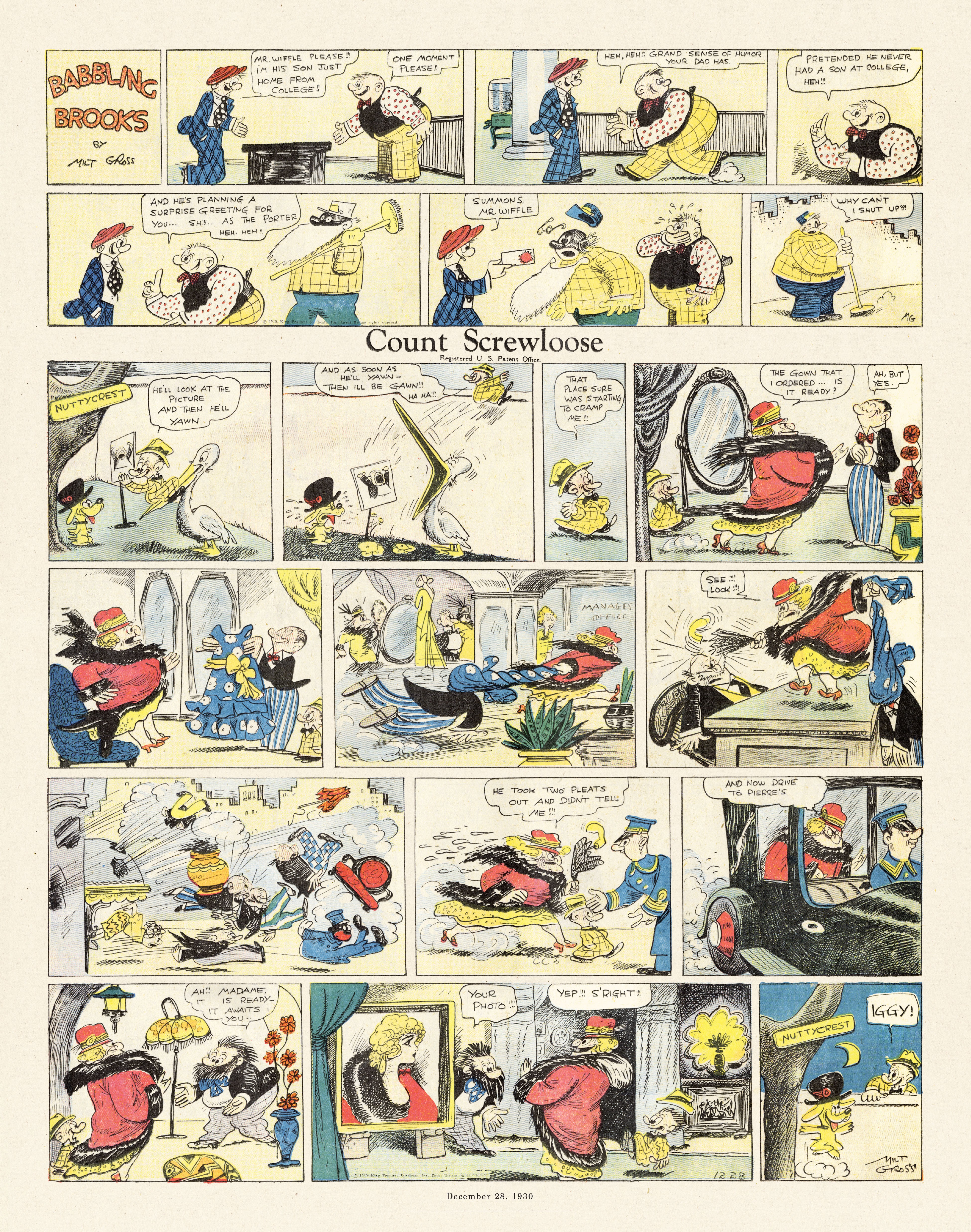 Read online Gross Exaggerations: The Meshuga Comic Strips of Milt Gross comic -  Issue # TPB - 89