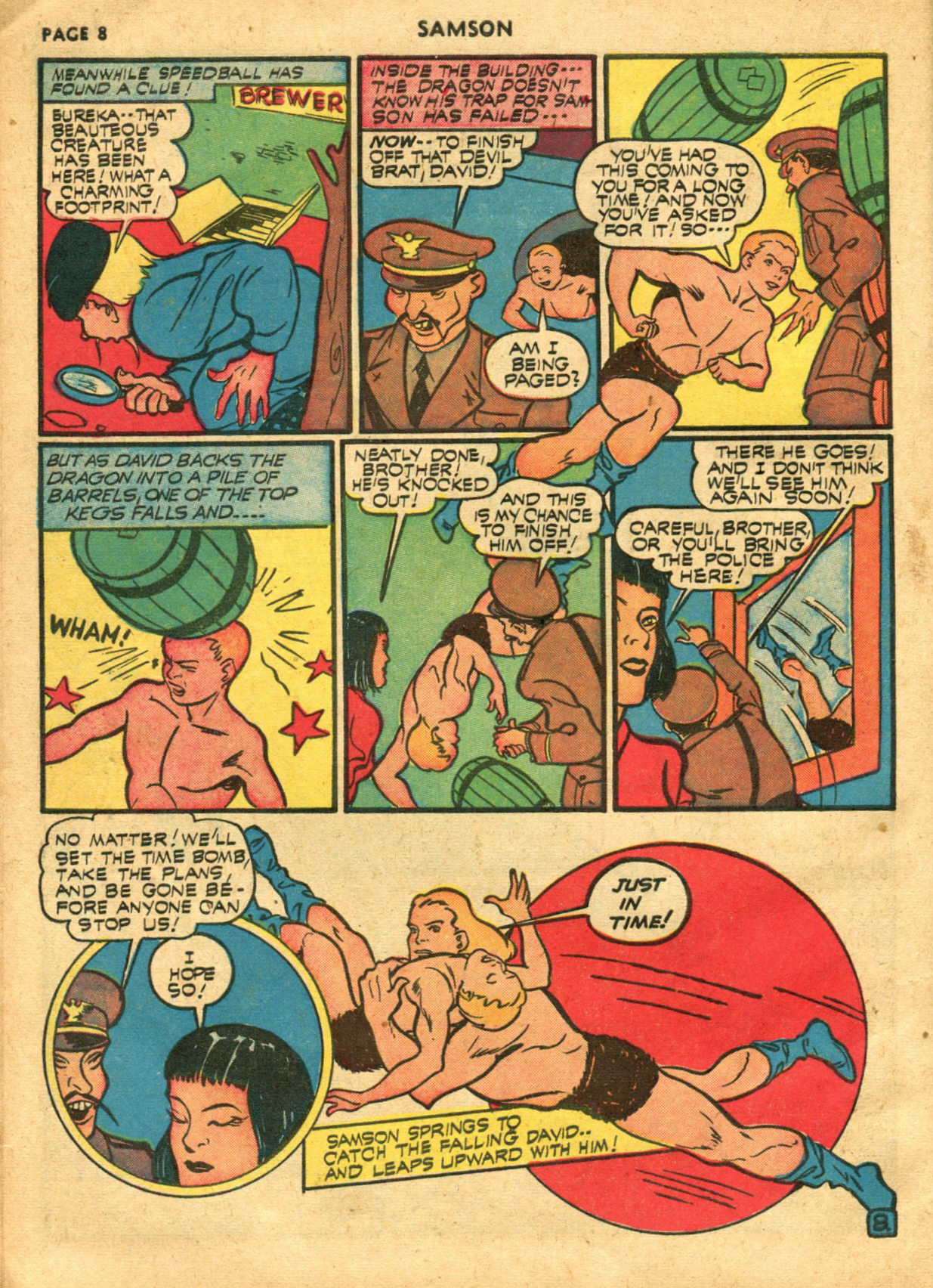 Read online Samson (1940) comic -  Issue #6 - 10