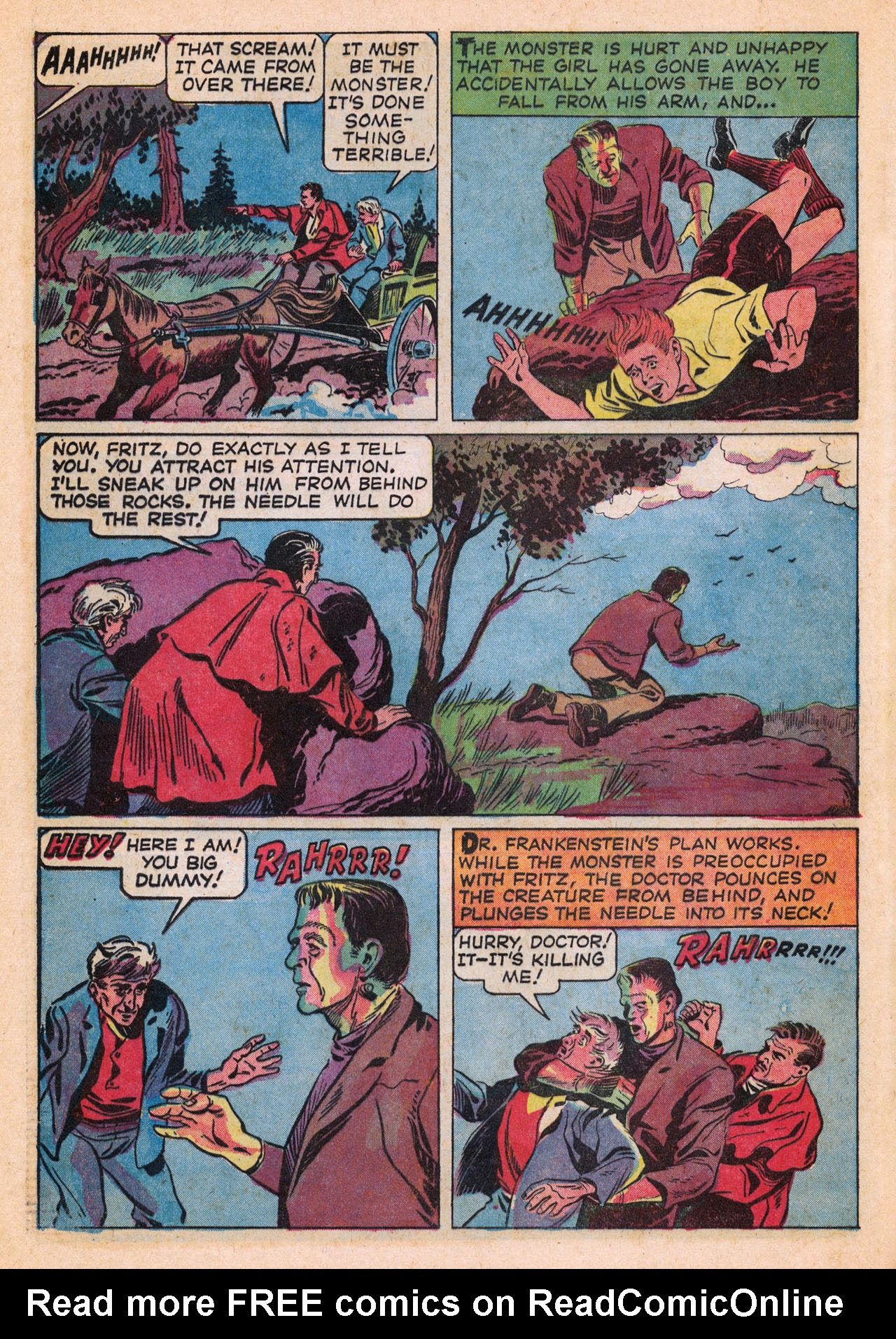 Read online Frankenstein (1964) comic -  Issue #1 - 12