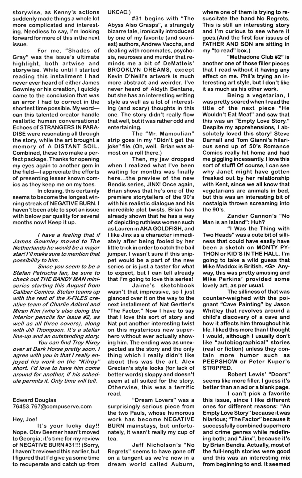 Read online Negative Burn comic -  Issue #36 - 62