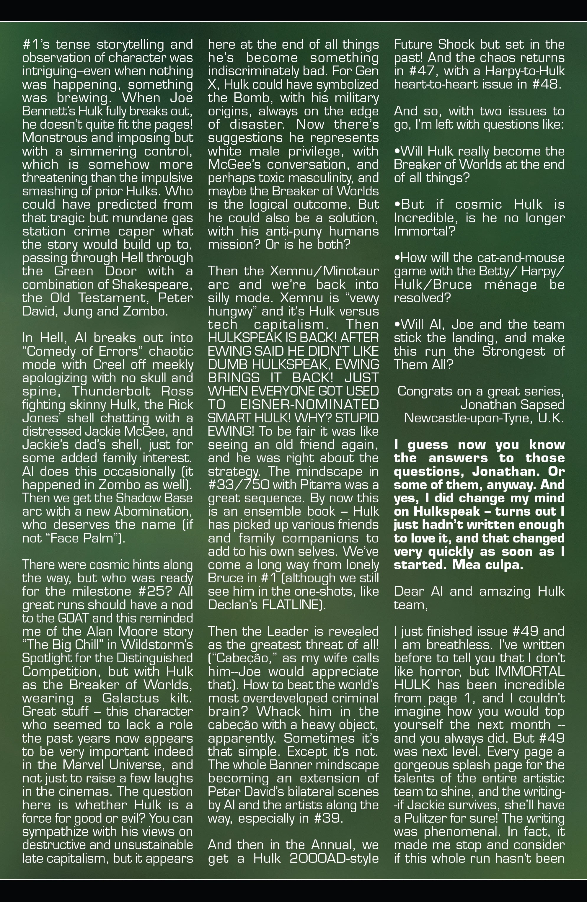 Read online Immortal Hulk comic -  Issue #50 - 80