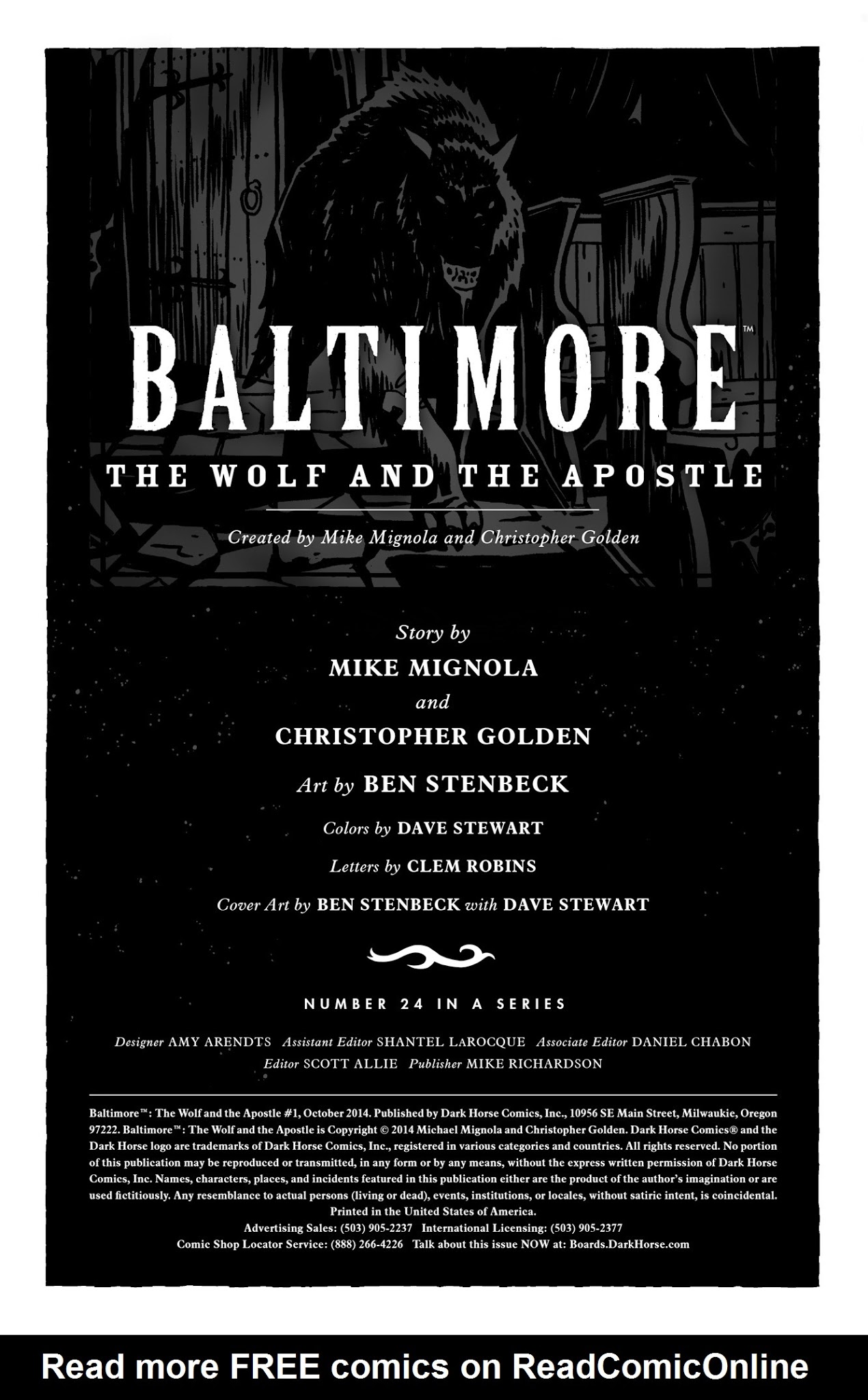 Read online Baltimore: The Wolf and the Apostle comic -  Issue #1 - 2