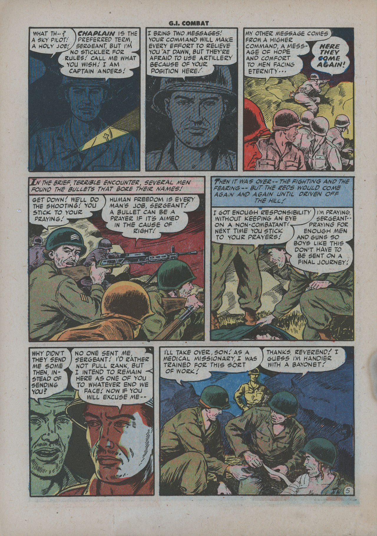 Read online G.I. Combat (1952) comic -  Issue #5 - 22