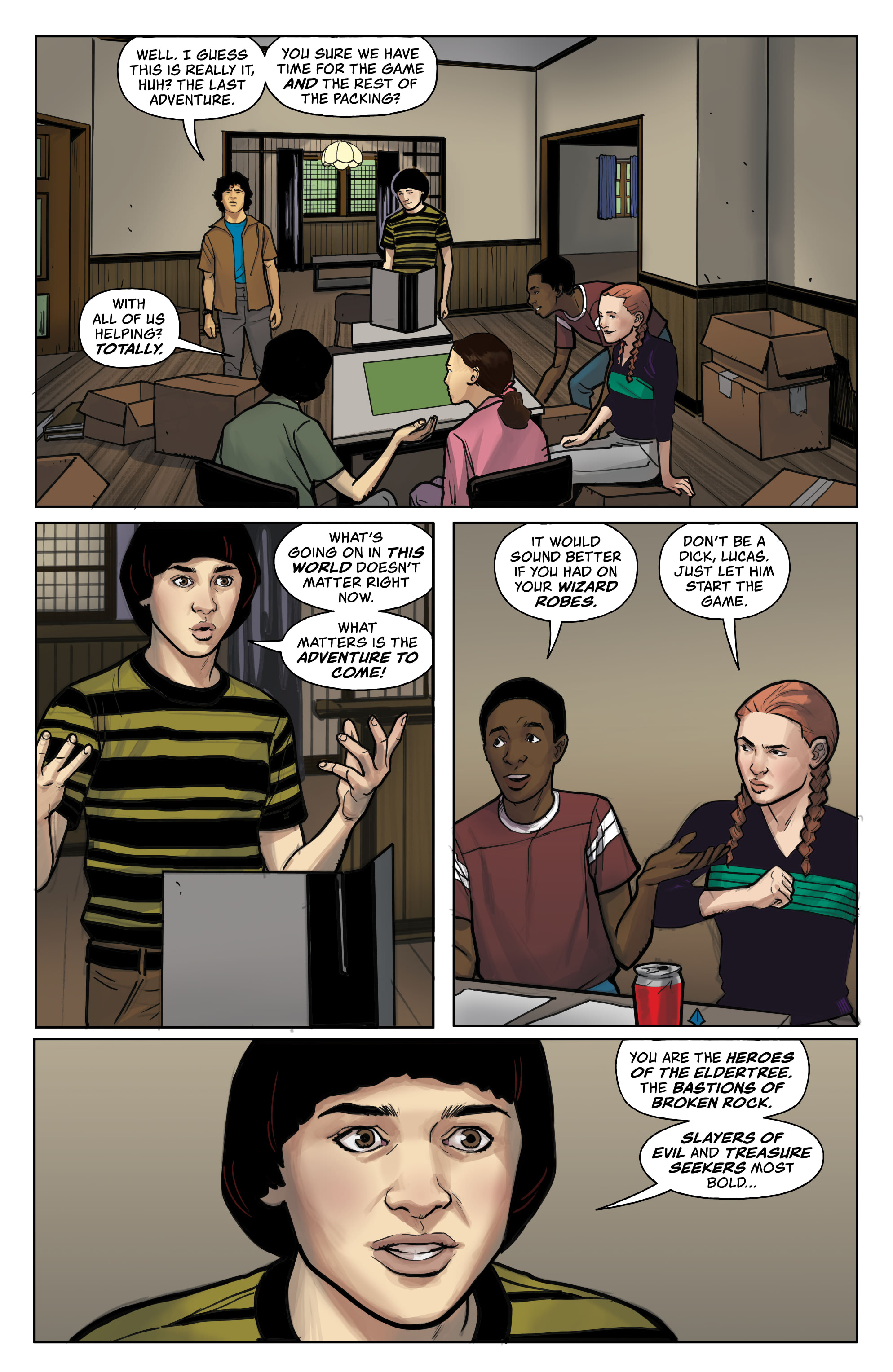 Read online Stranger Things and Dungeons & Dragons comic -  Issue #4 - 7