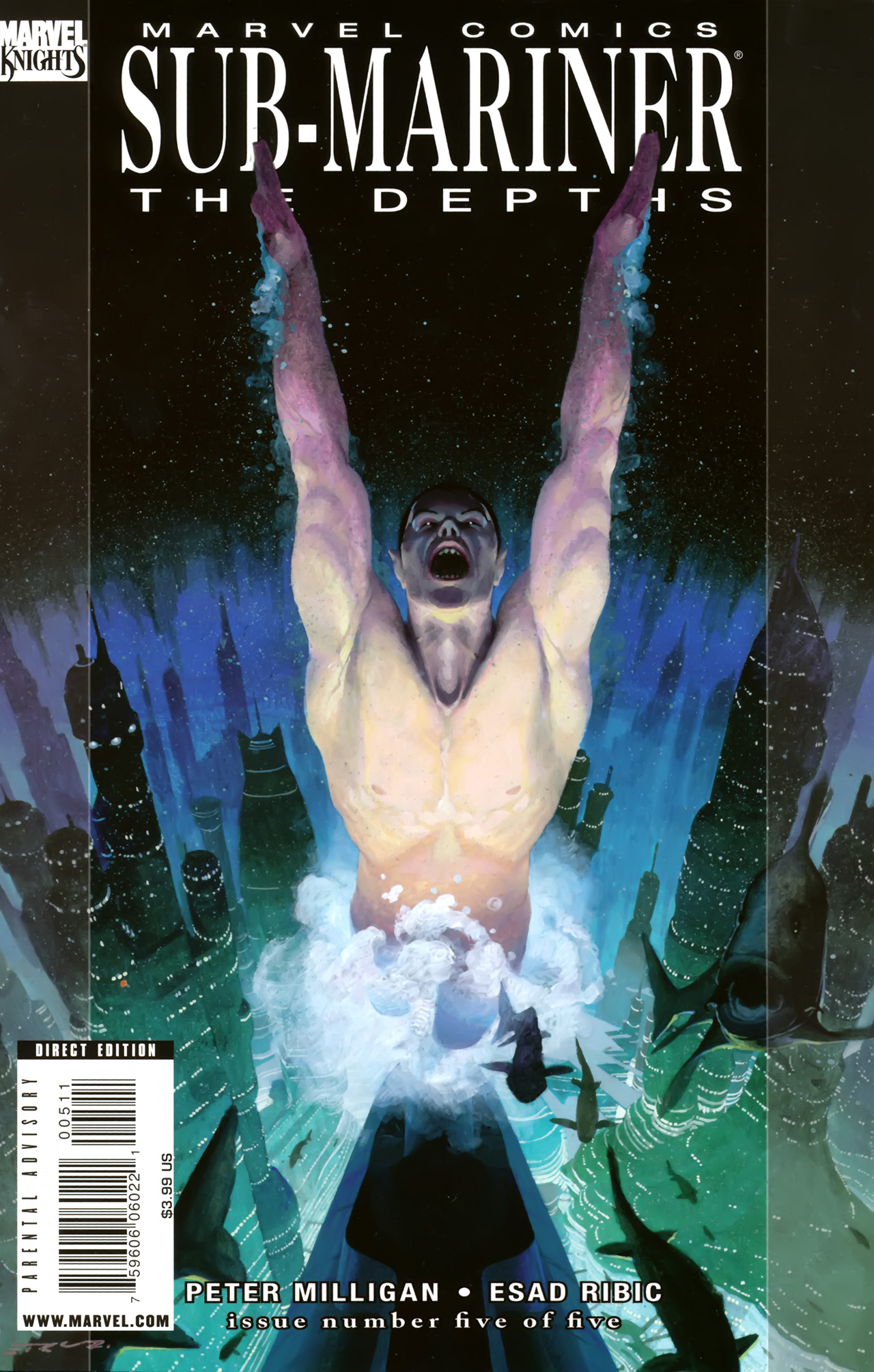 Read online Sub-Mariner: The Depths comic -  Issue #5 - 1