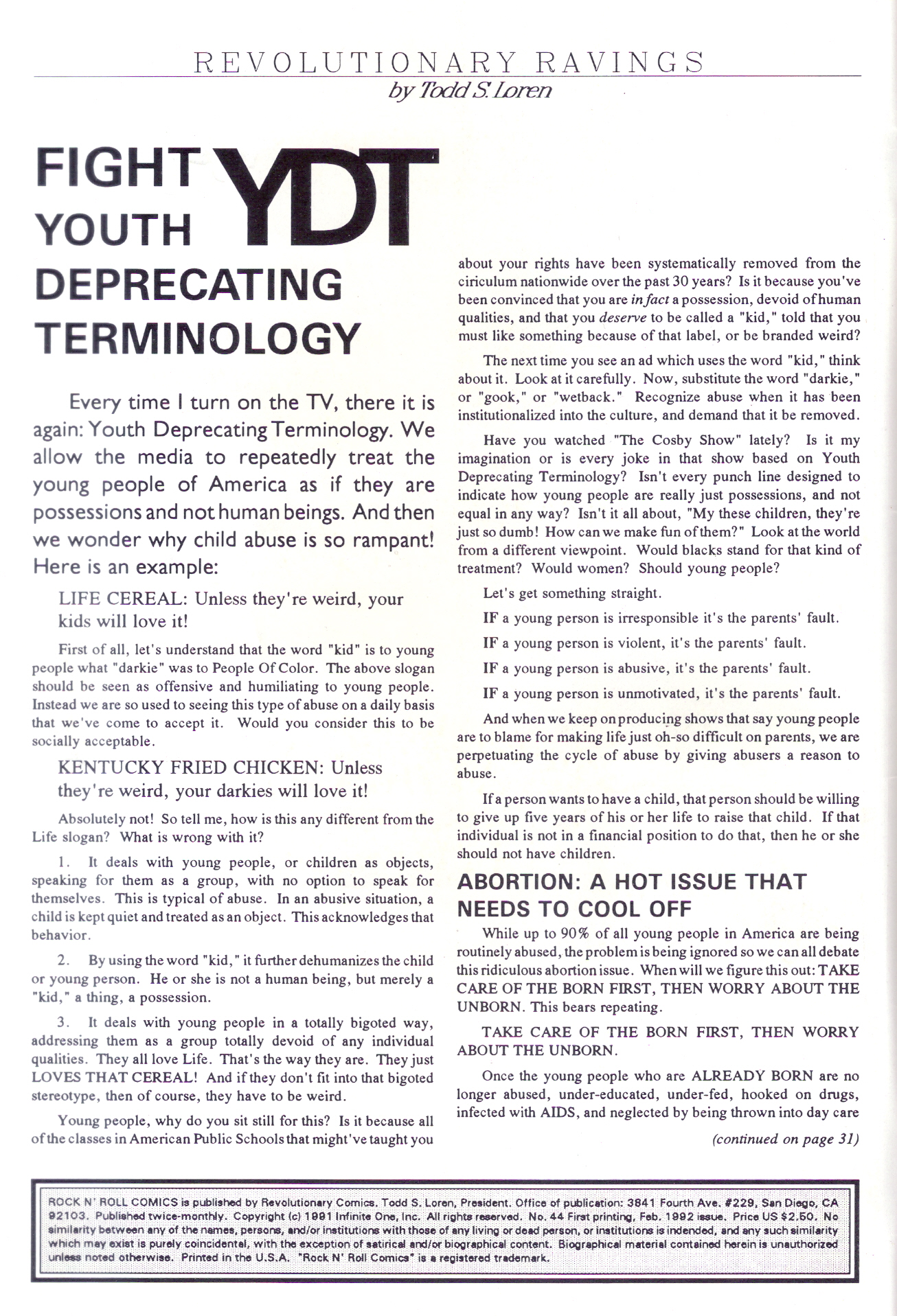 Read online Rock N' Roll Comics comic -  Issue #44 - 2