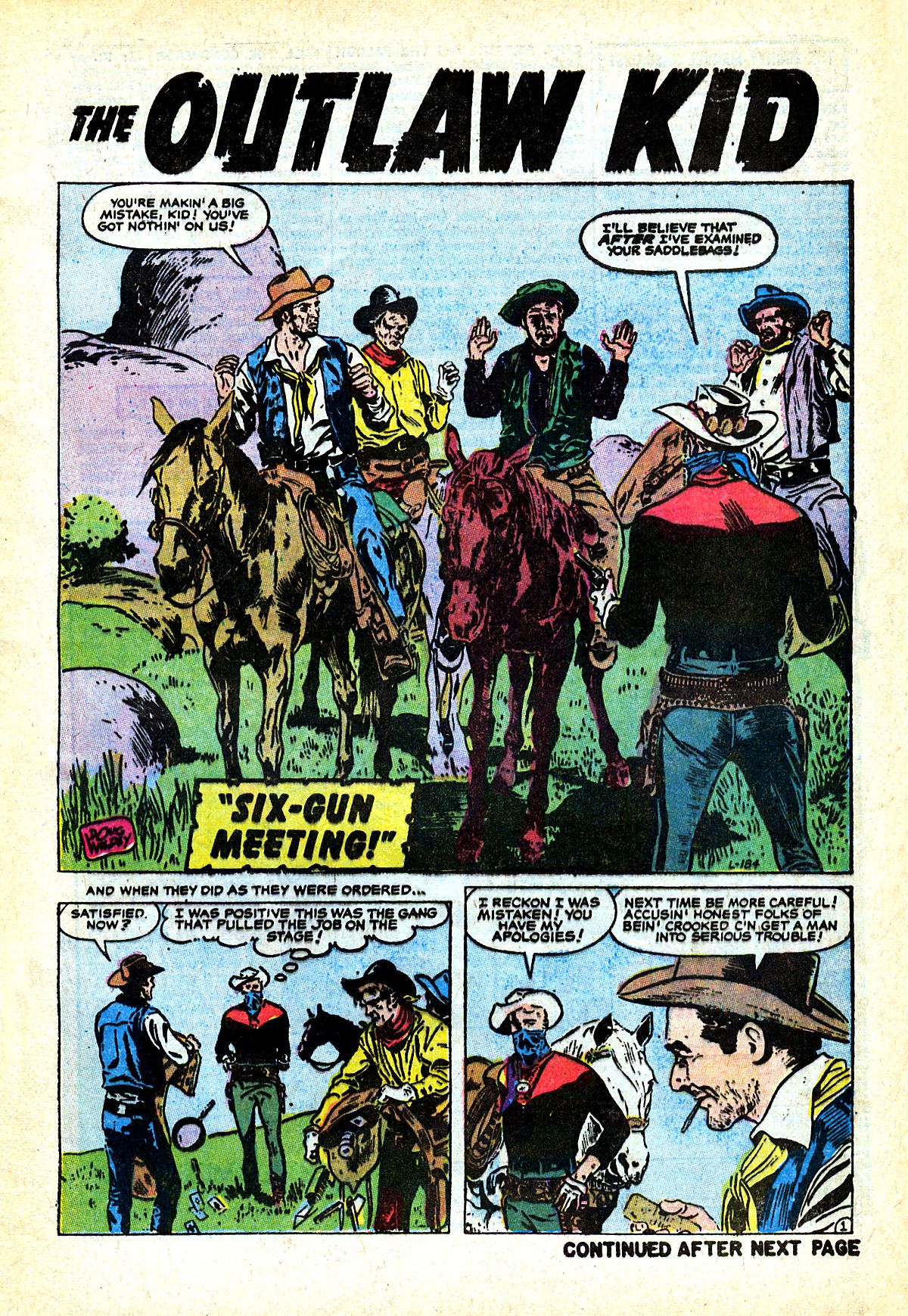 Read online The Outlaw Kid (1970) comic -  Issue #6 - 9