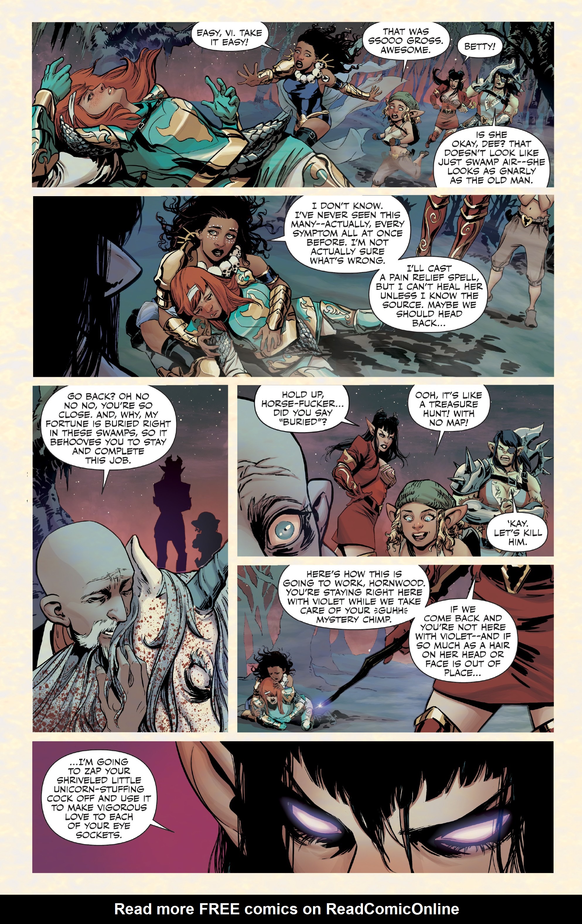 Read online Rat Queens Special: Swamp Romp comic -  Issue # Full - 9
