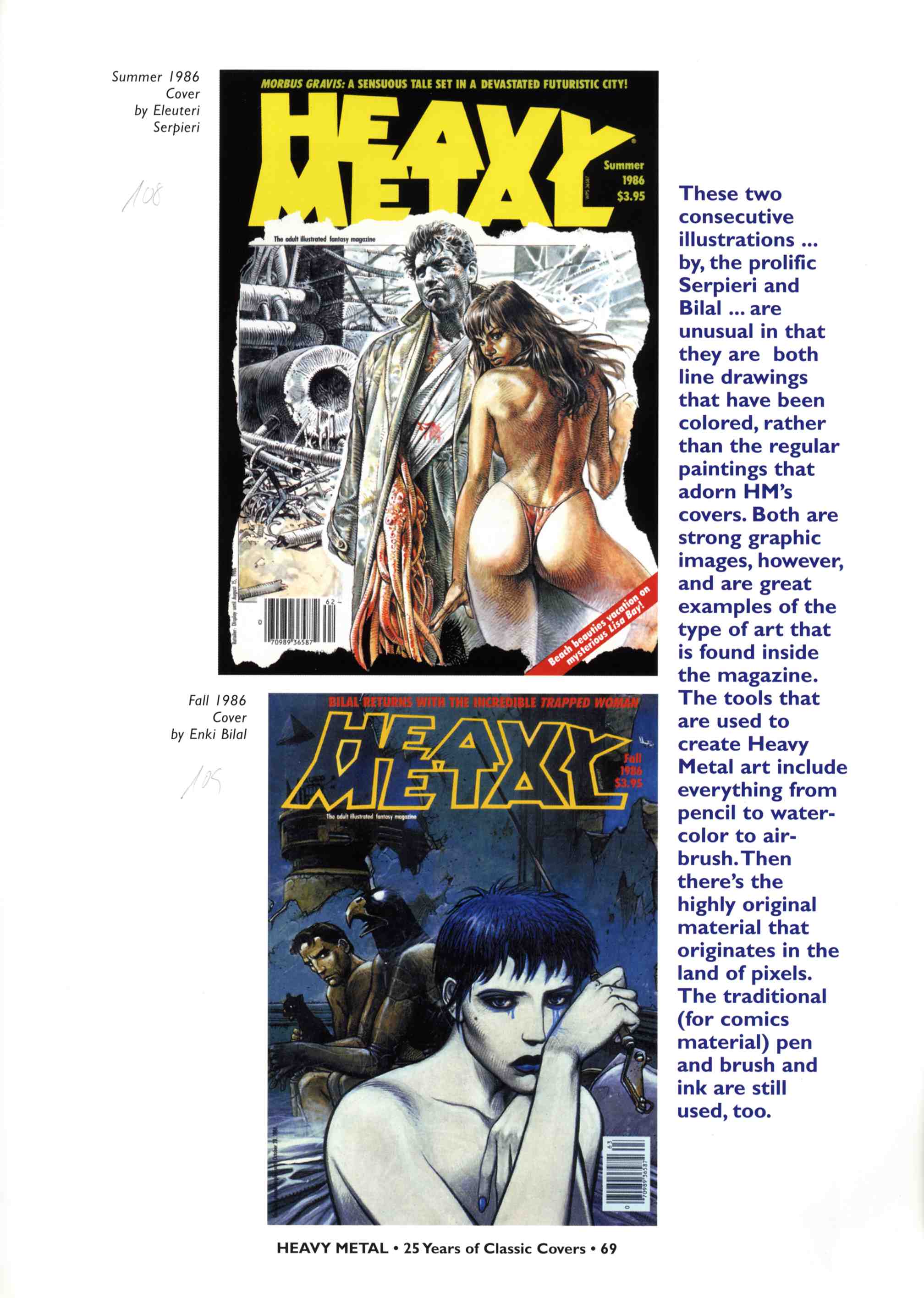 Read online Heavy Metal: 25 Years of Classic Covers comic -  Issue # TPB - 75