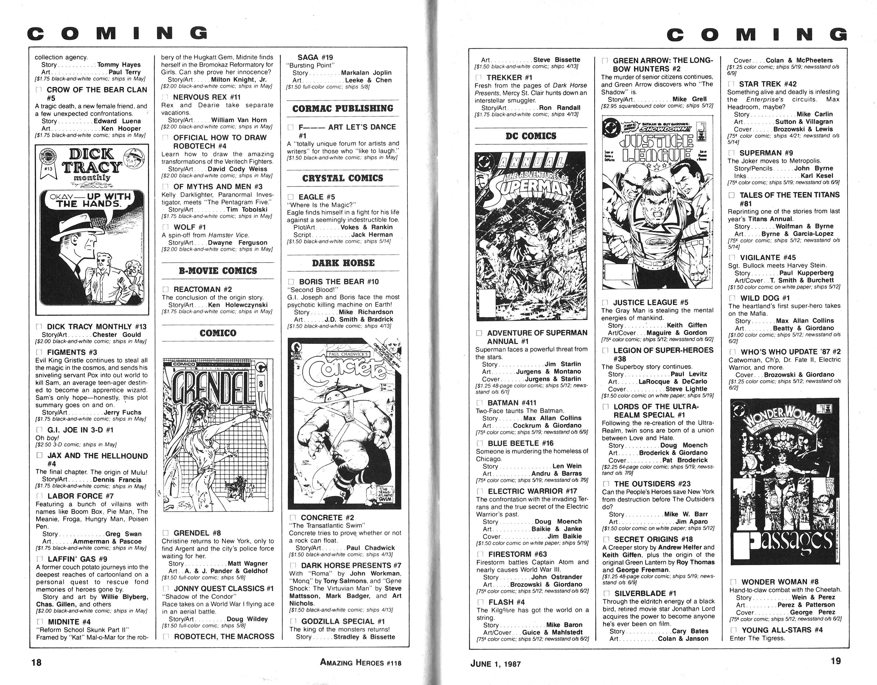 Read online Amazing Heroes comic -  Issue #118 - 10