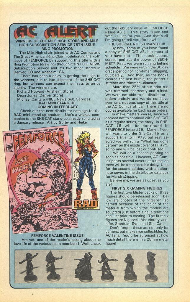 Read online Femforce comic -  Issue #78 - 32