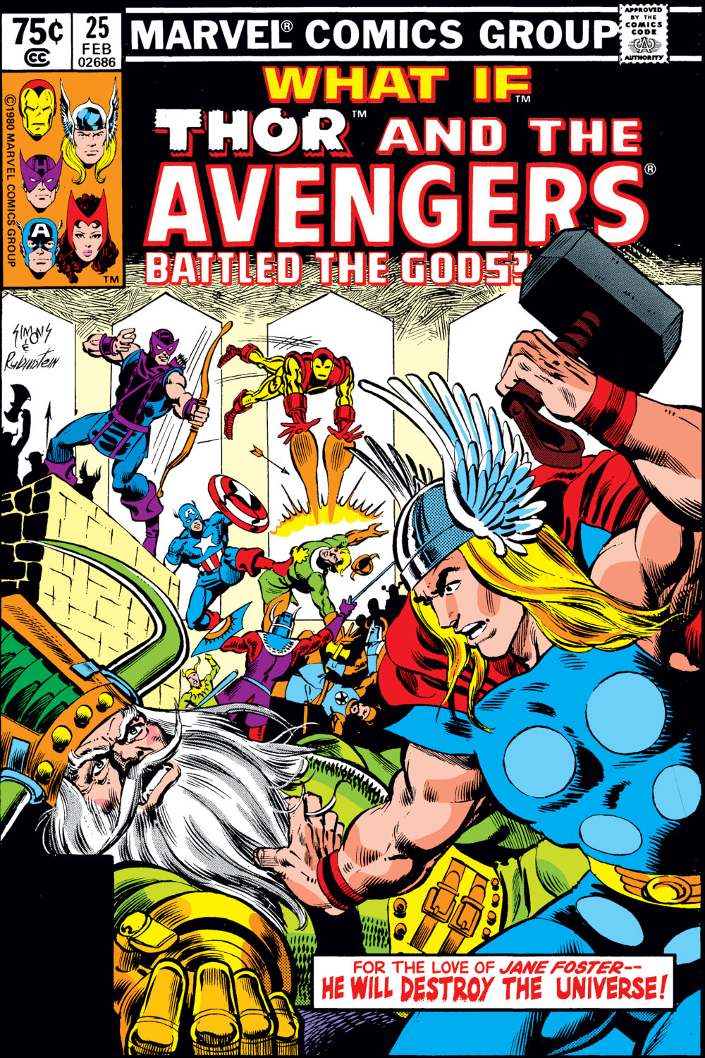 Read online What If? (1977) comic -  Issue #25 - Thor and the Avengers battled the gods - 1