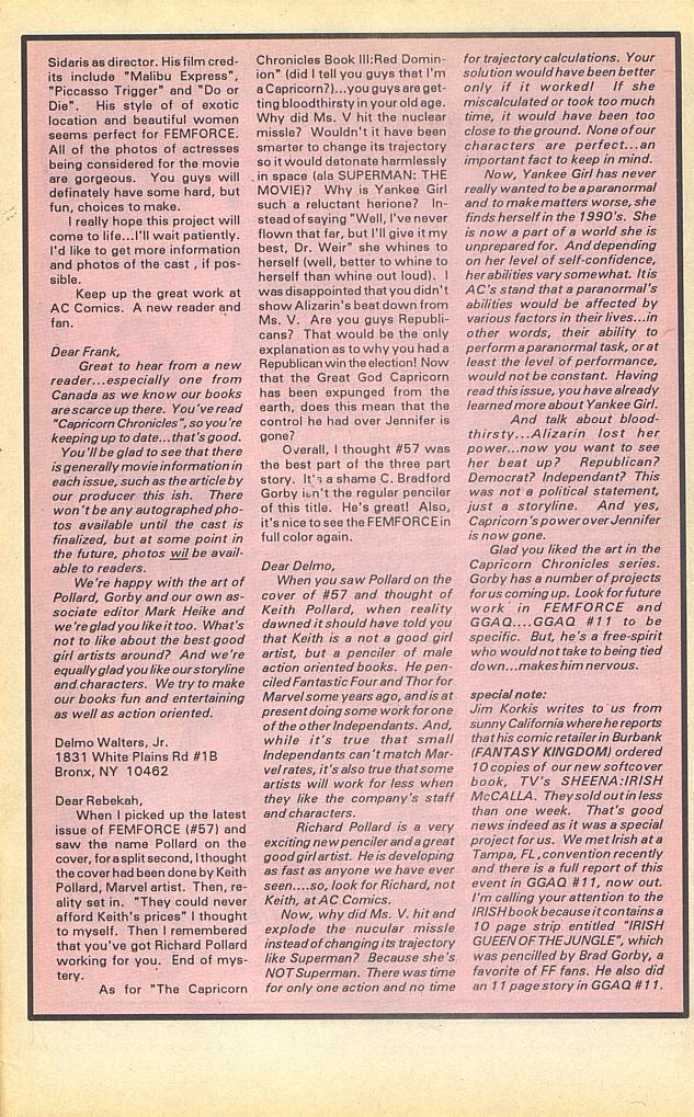 Read online Femforce comic -  Issue #59 - 31