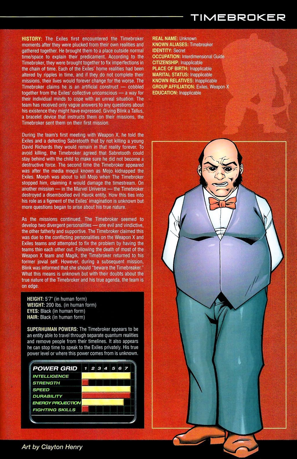 Read online Official Handbook of the Marvel Universe: X-Men Age of Apocalypse 2005 comic -  Issue # Full - 49