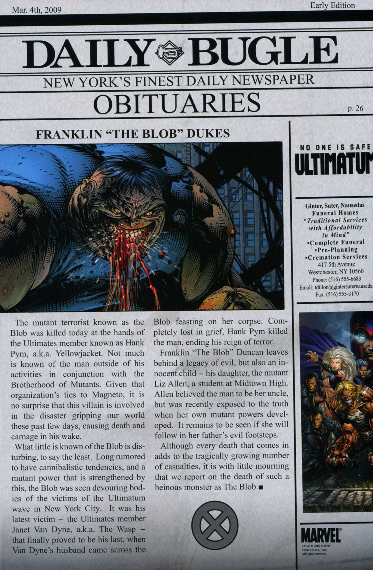 Read online Ultimatum: X-Men Requiem comic -  Issue # Full - 33