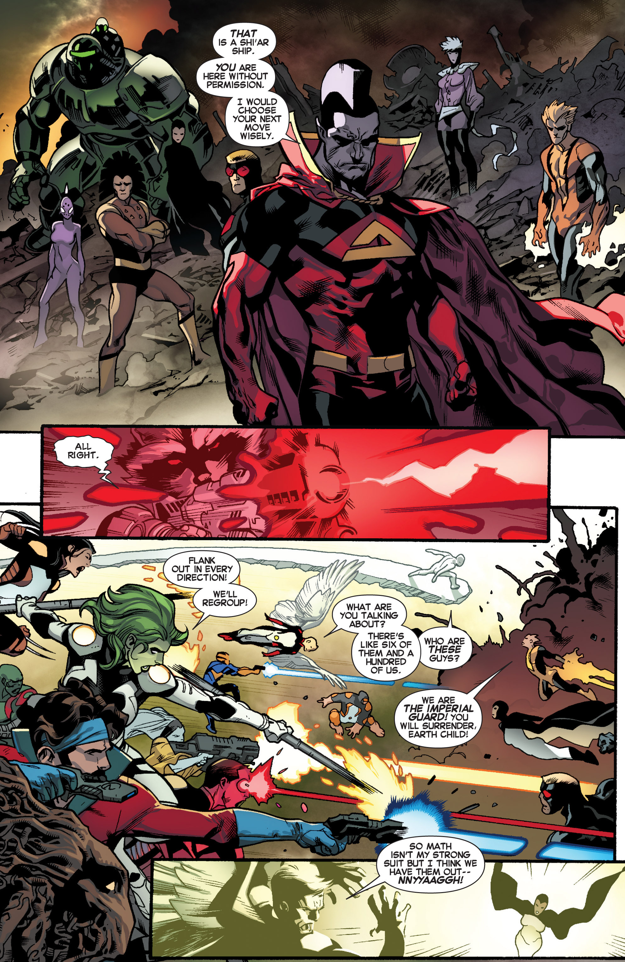 Read online Guardians of the Galaxy/All-New X-Men: The Trial of Jean Grey comic -  Issue # TPB - 92