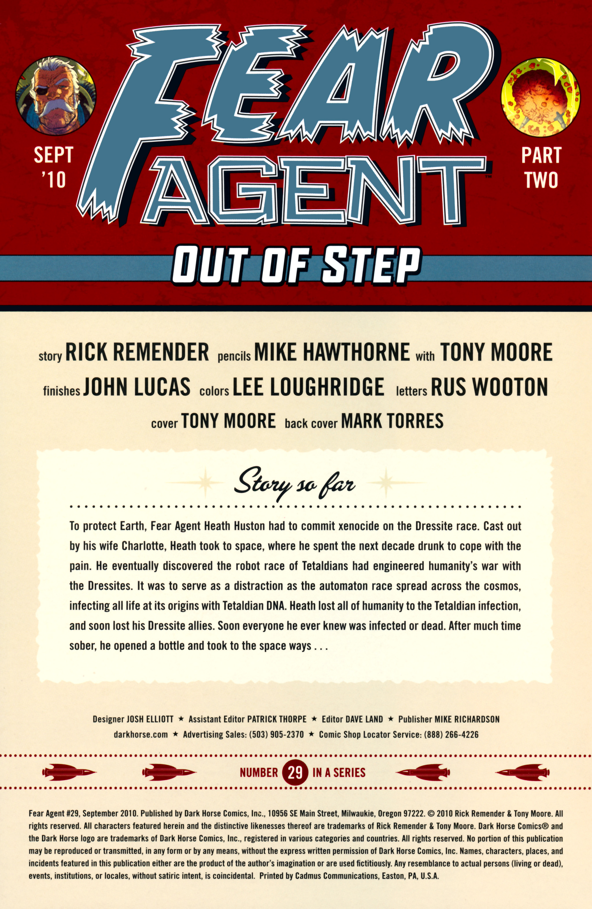 Read online Fear Agent comic -  Issue #29 - 2