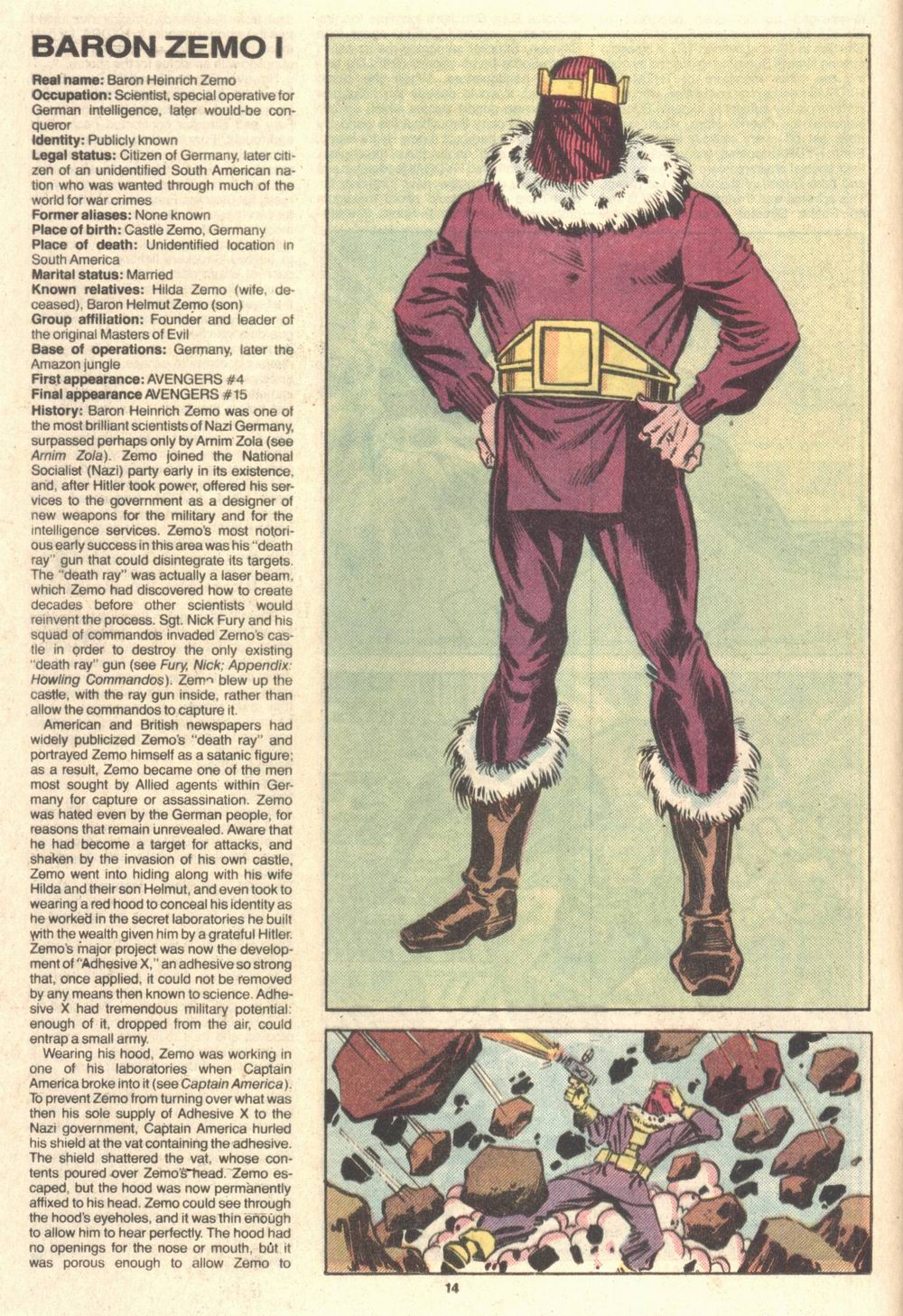 Read online The Official Handbook of the Marvel Universe Deluxe Edition comic -  Issue #16 - 16