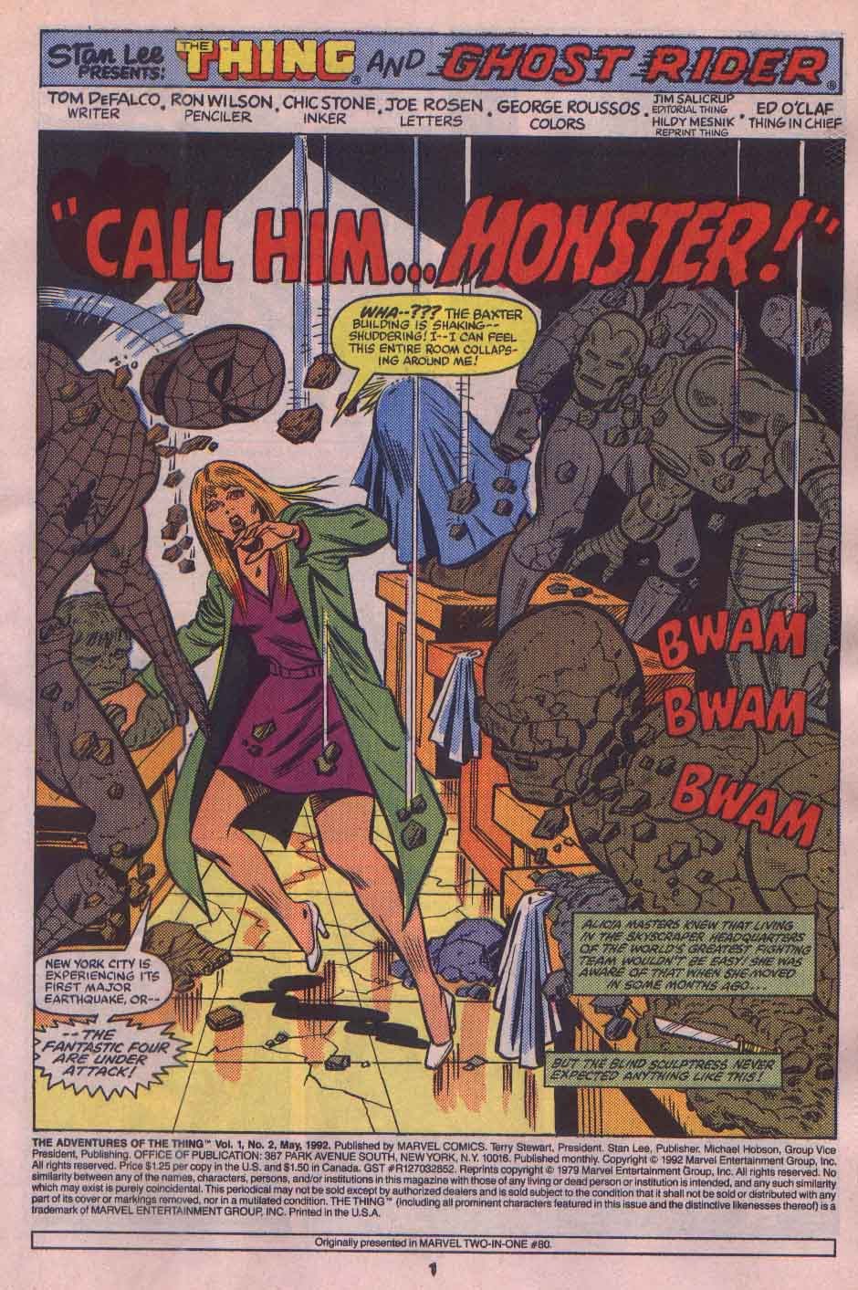 Read online The Adventures of the Thing comic -  Issue #2 - 2