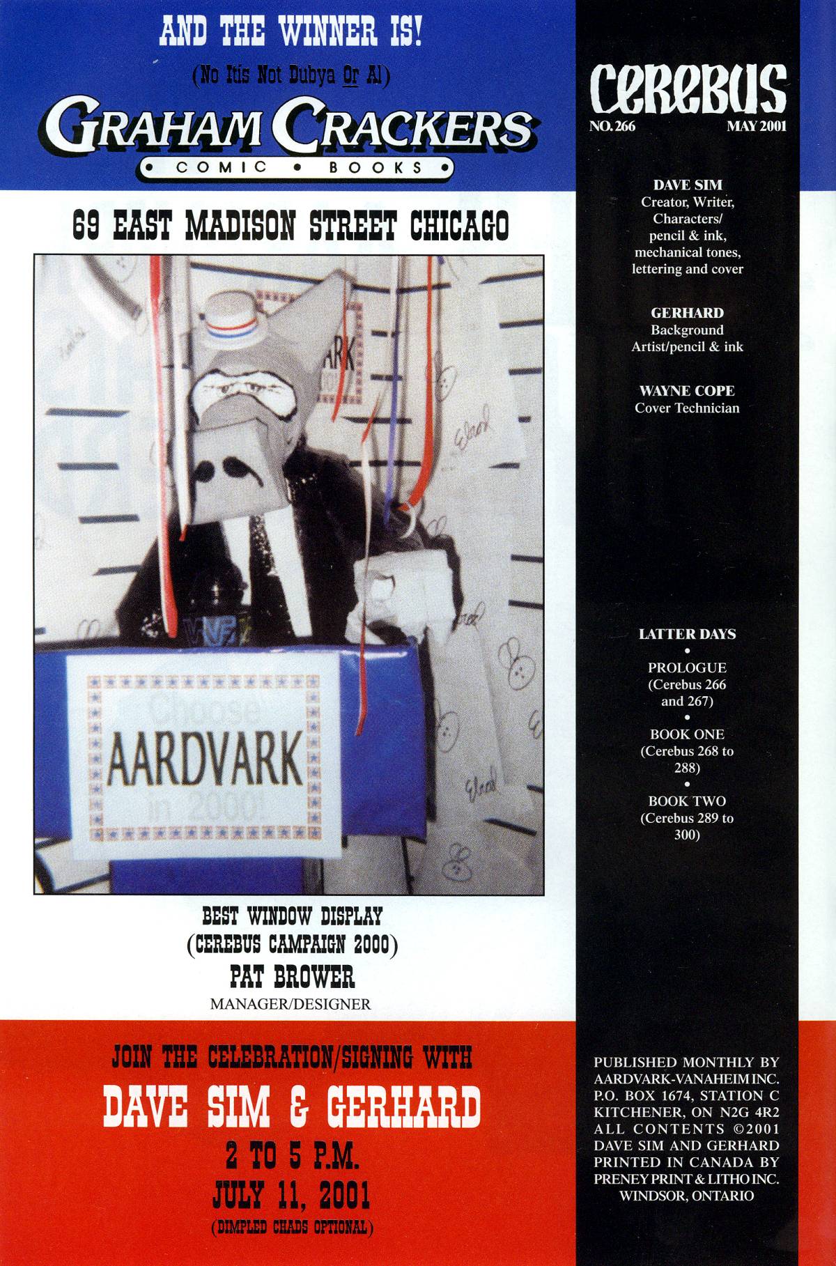 Read online Cerebus comic -  Issue #266 - 2