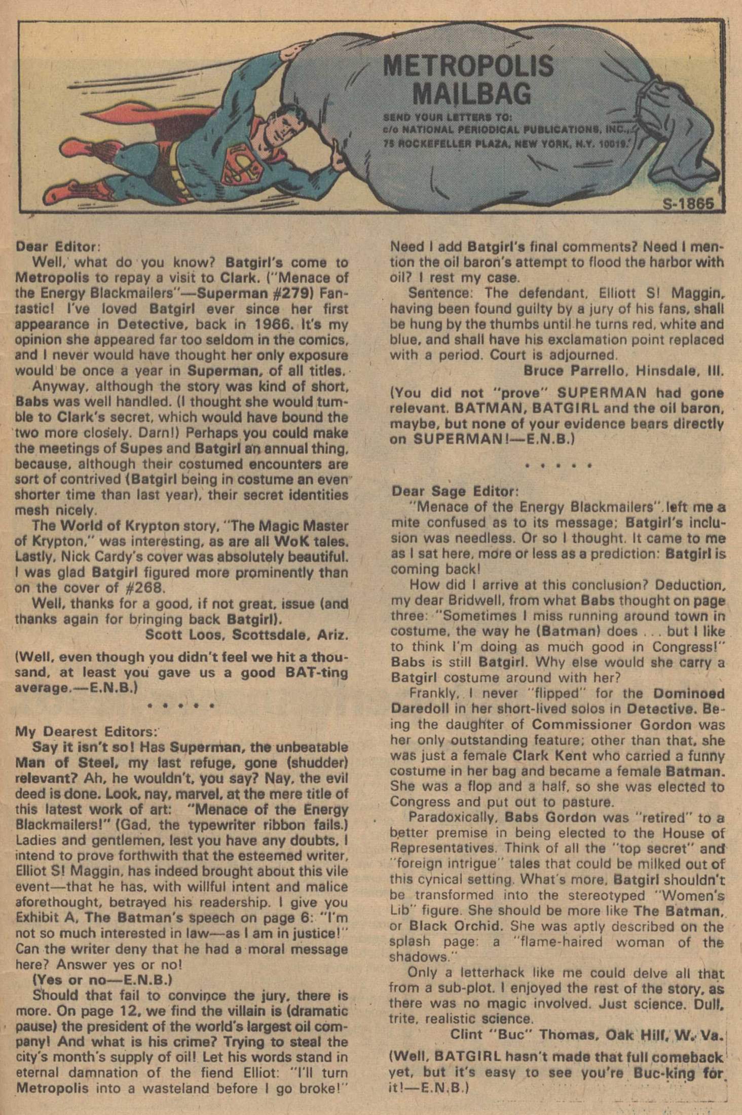 Read online Superman (1939) comic -  Issue #283 - 32