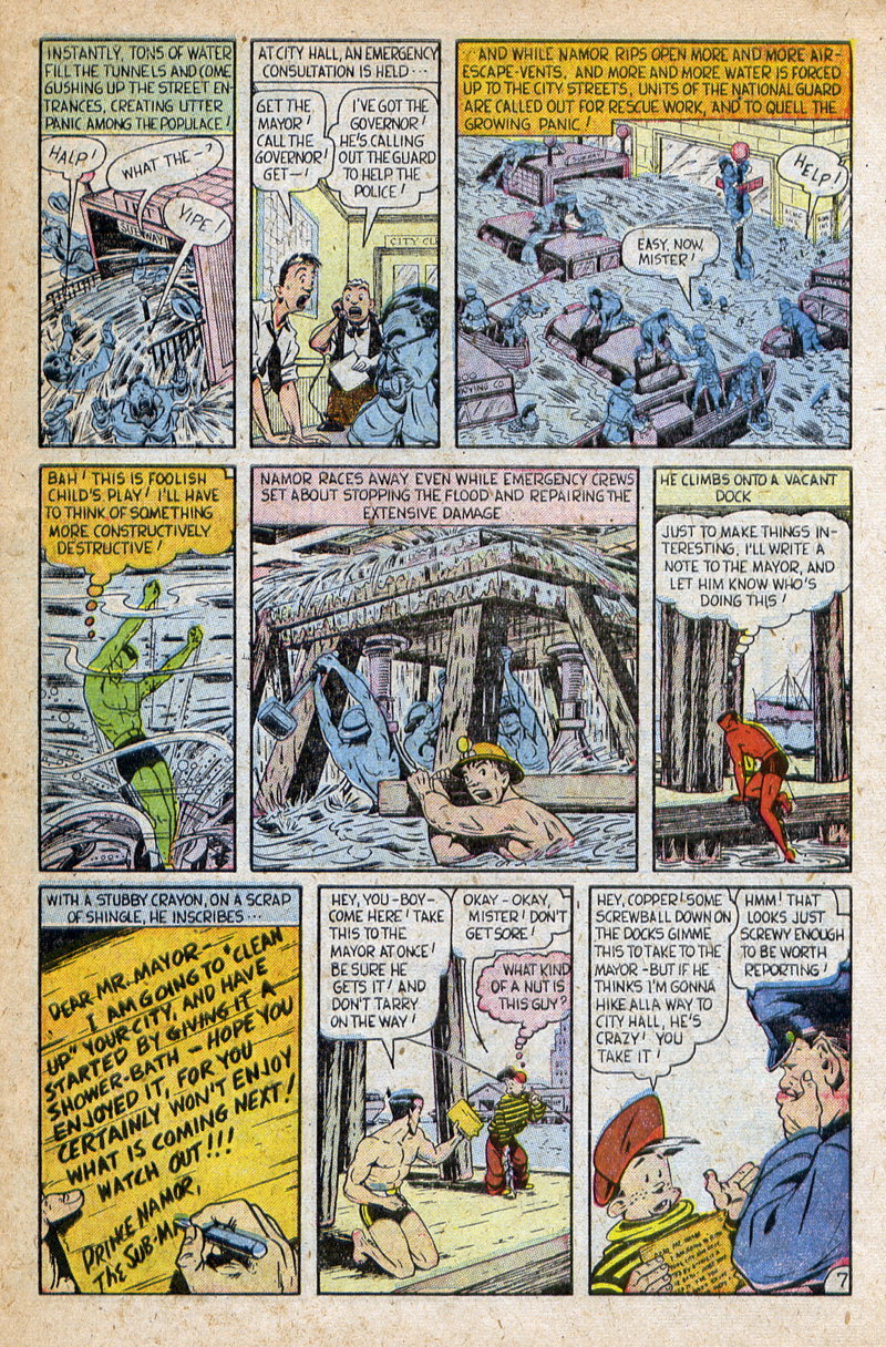 Read online Sub-Mariner Comics comic -  Issue #32 - 27