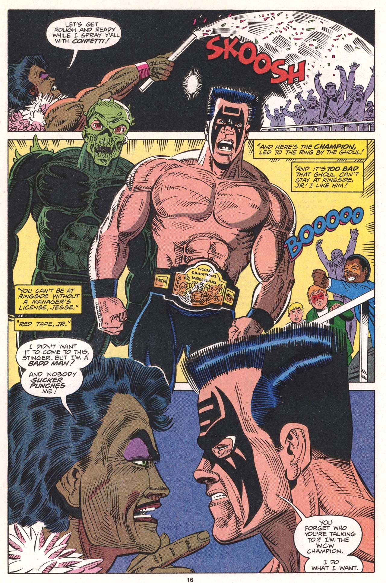 Read online WCW World Championship Wrestling comic -  Issue #10 - 17