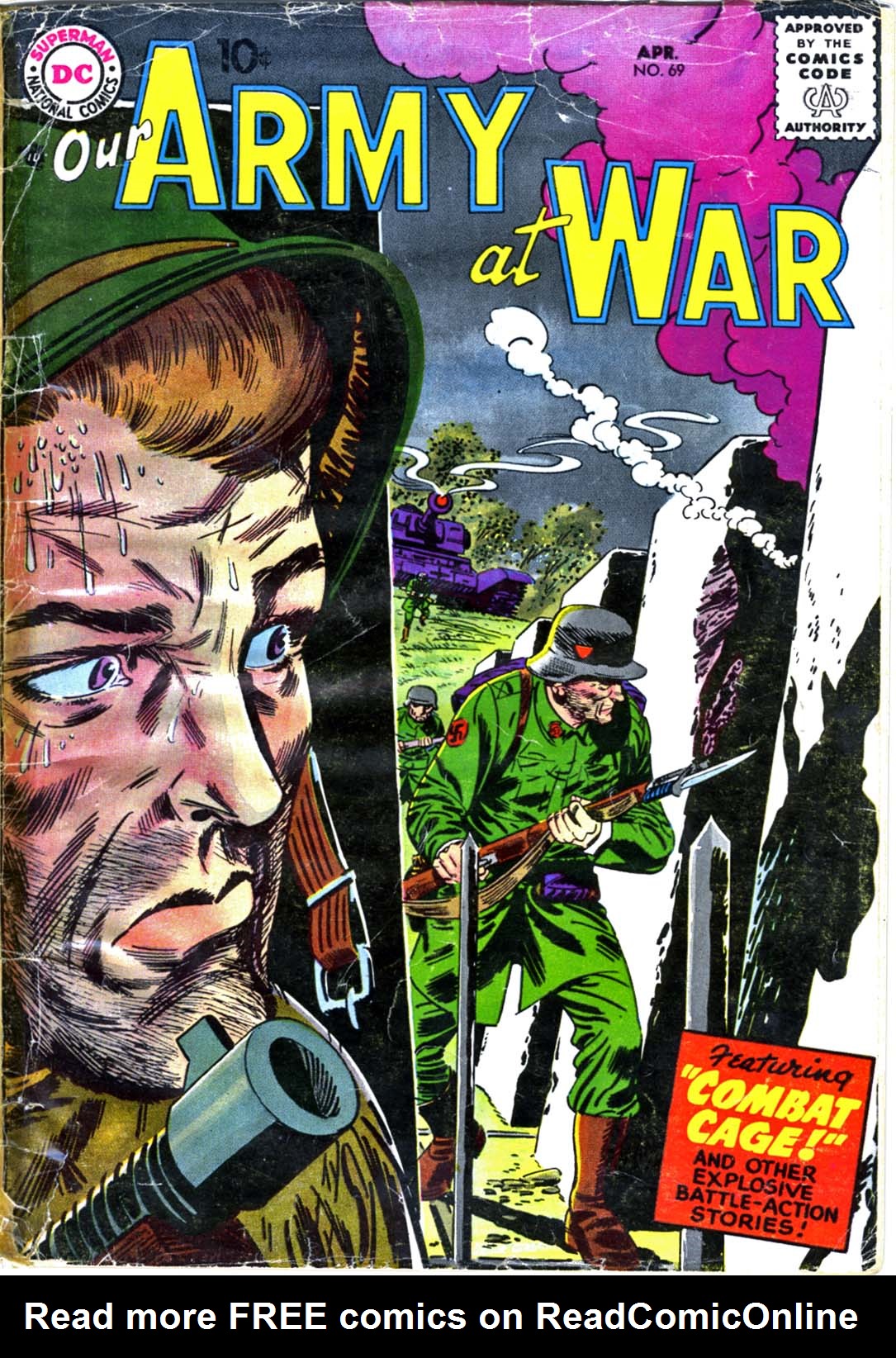 Read online Our Army at War (1952) comic -  Issue #69 - 1