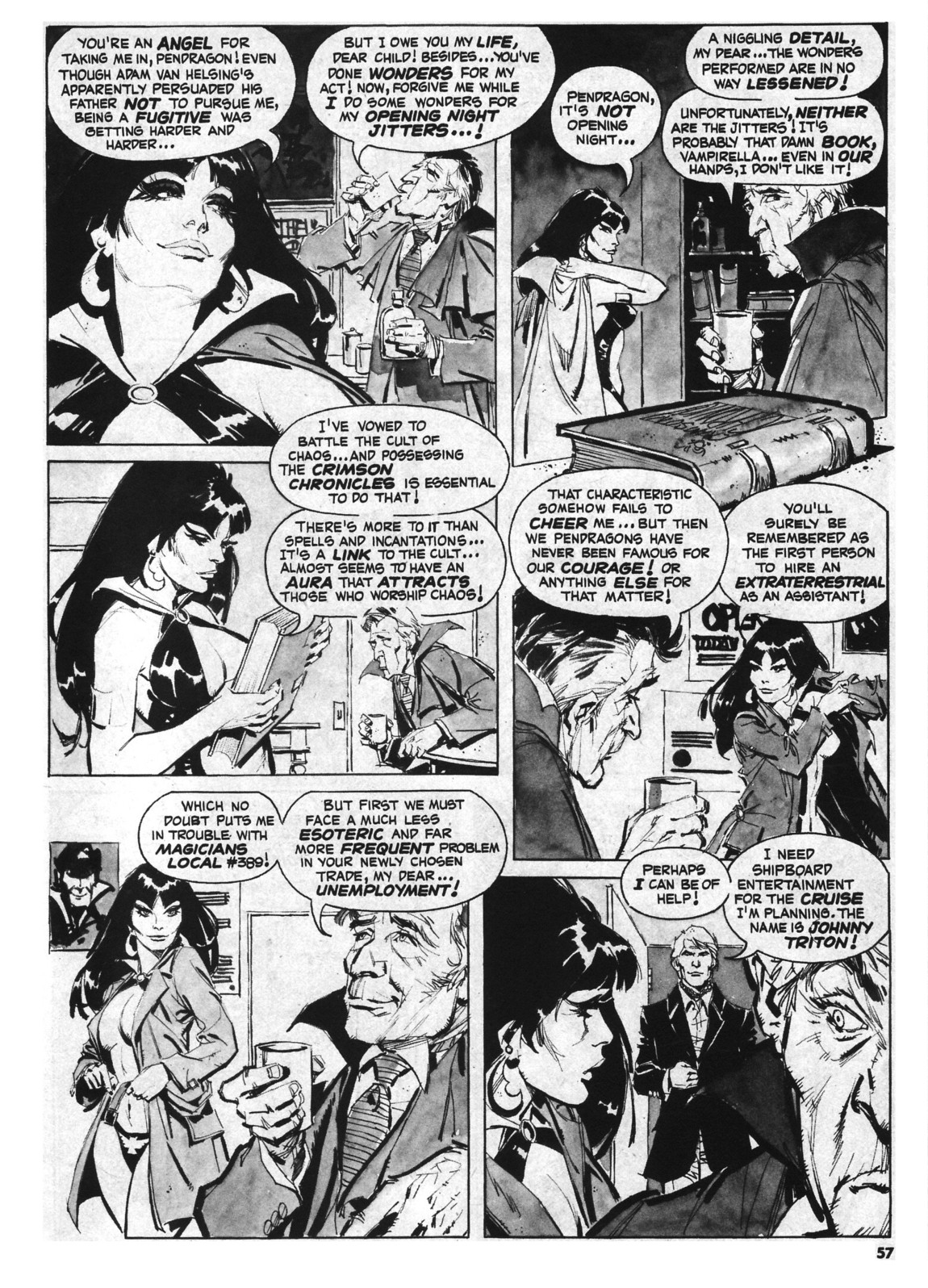 Read online Vampirella (1969) comic -  Issue #55 - 57