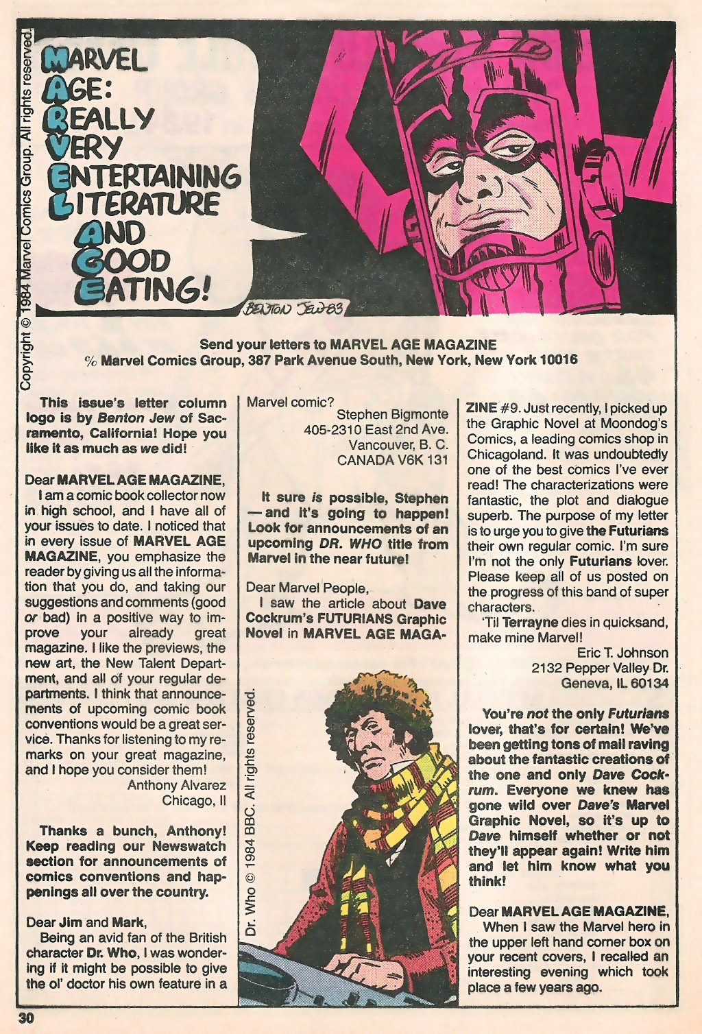 Read online Marvel Age comic -  Issue #16 - 31