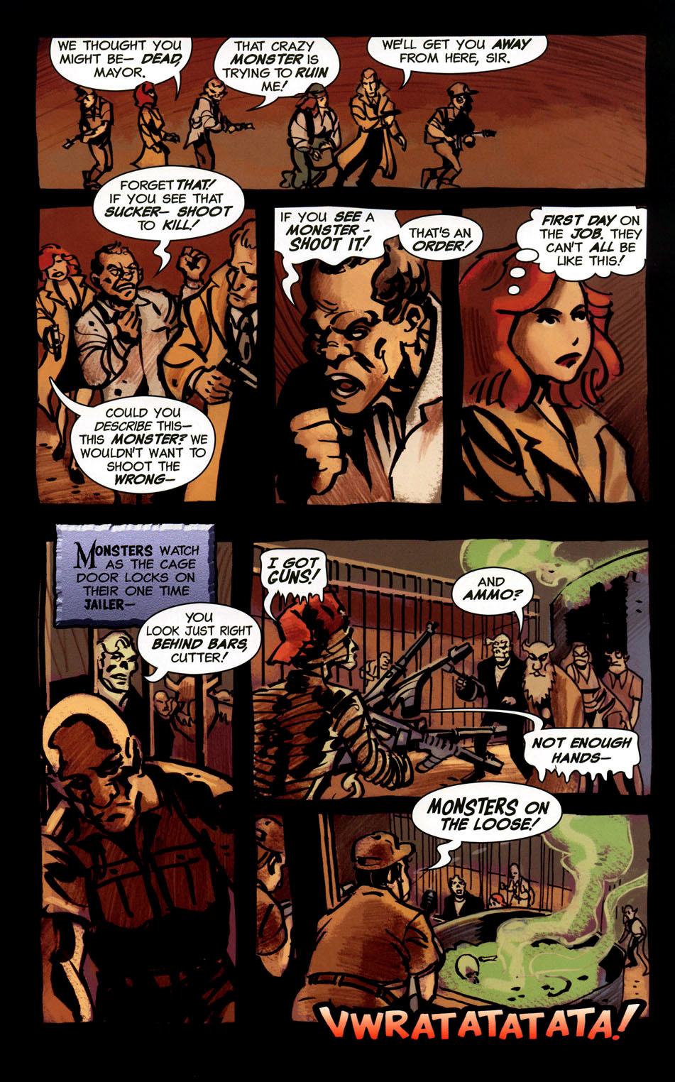 Read online Frankenstein Mobster comic -  Issue #5 - 25