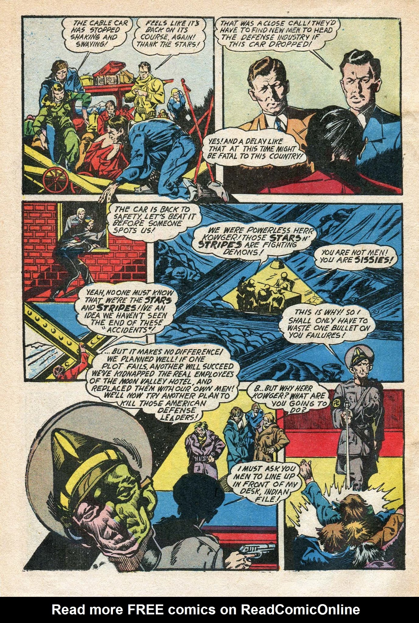 Read online Stars and Stripes Comics comic -  Issue #6 - 7