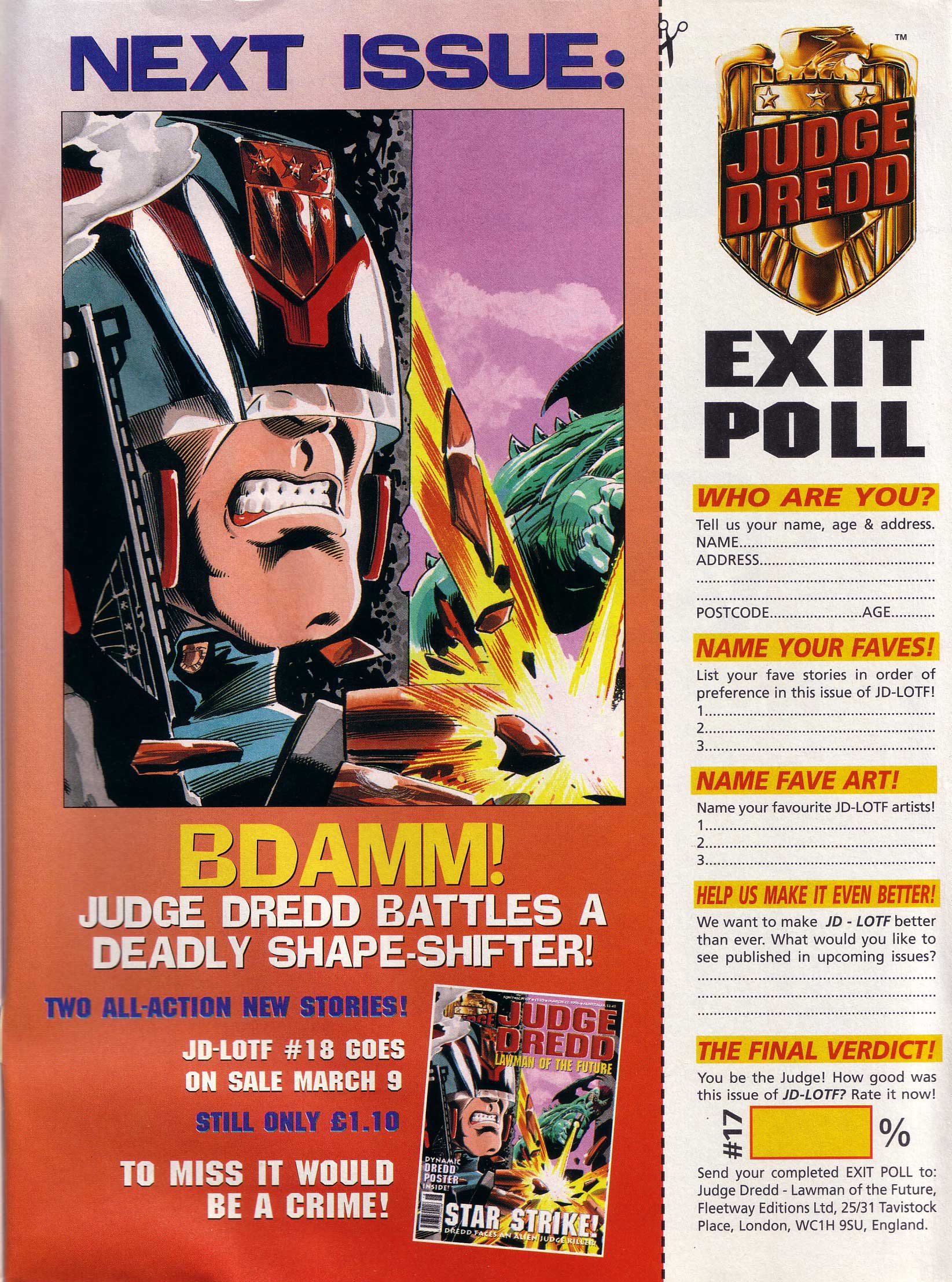 Read online Judge Dredd Lawman of the Future comic -  Issue #17 - 29