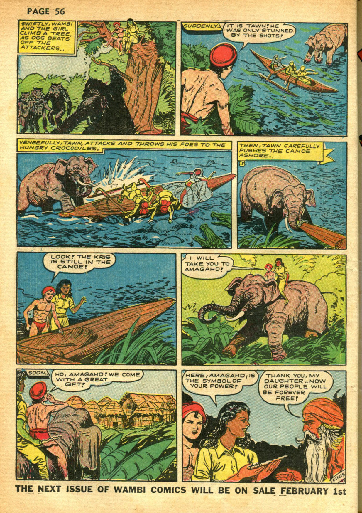 Read online Wambi Jungle Boy comic -  Issue #2 - 57