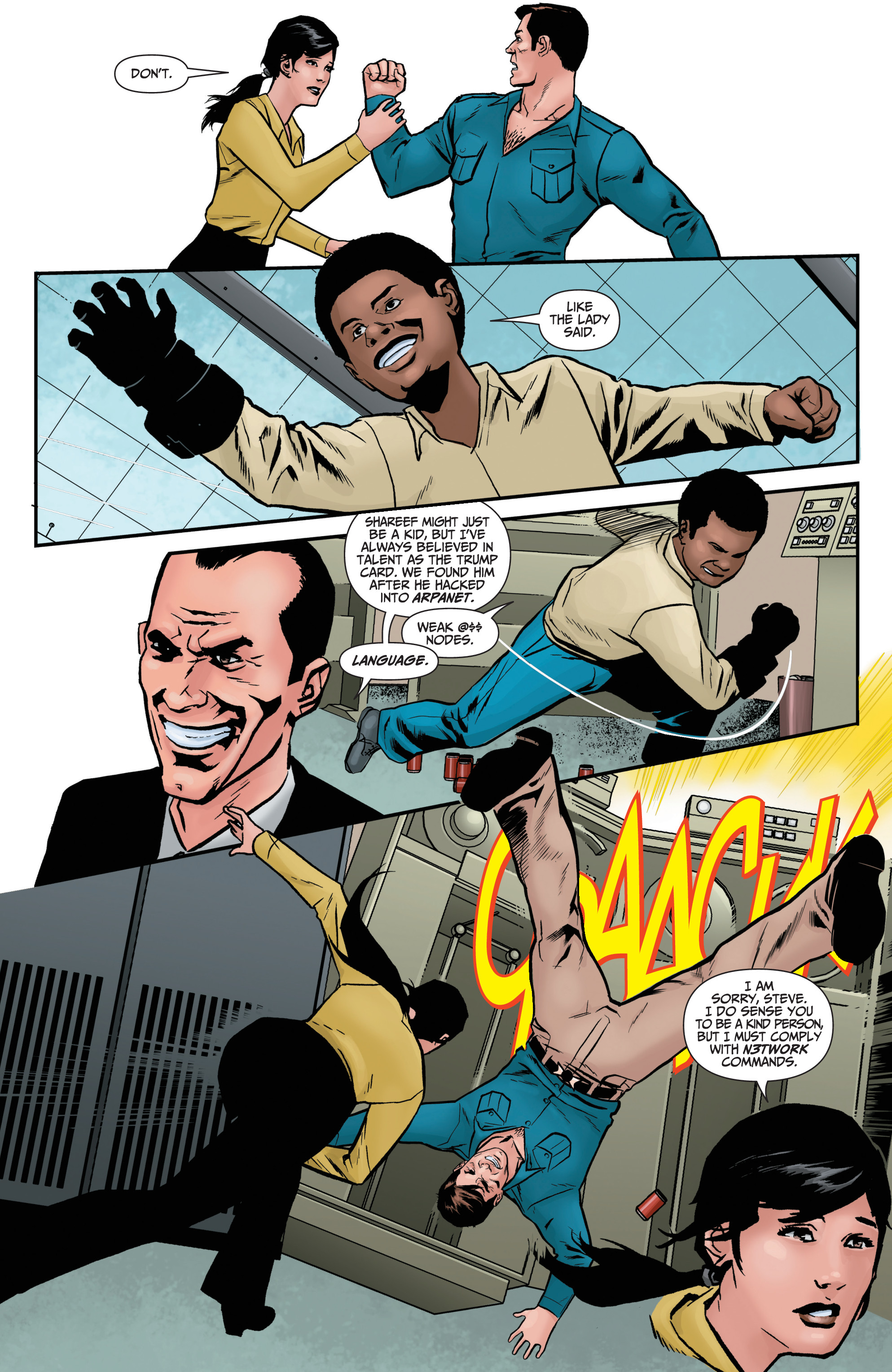 Read online The Six Million Dollar Man: Fall of Man comic -  Issue #4 - 16