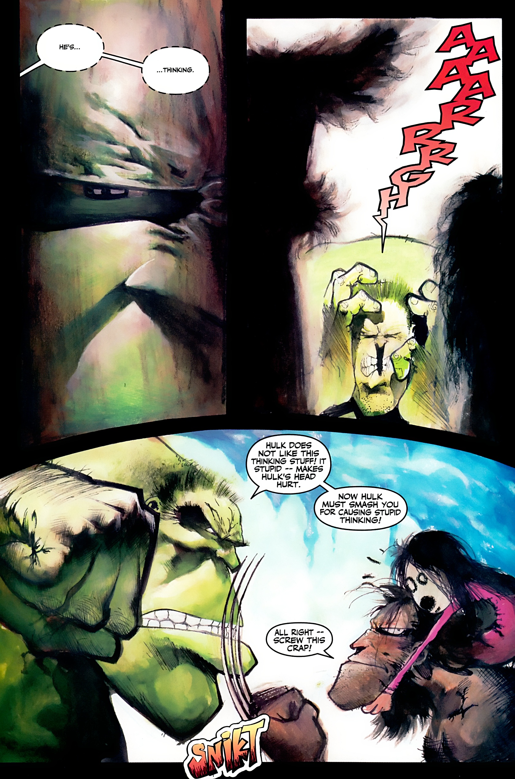 Read online Wolverine/Hulk comic -  Issue #2 - 4