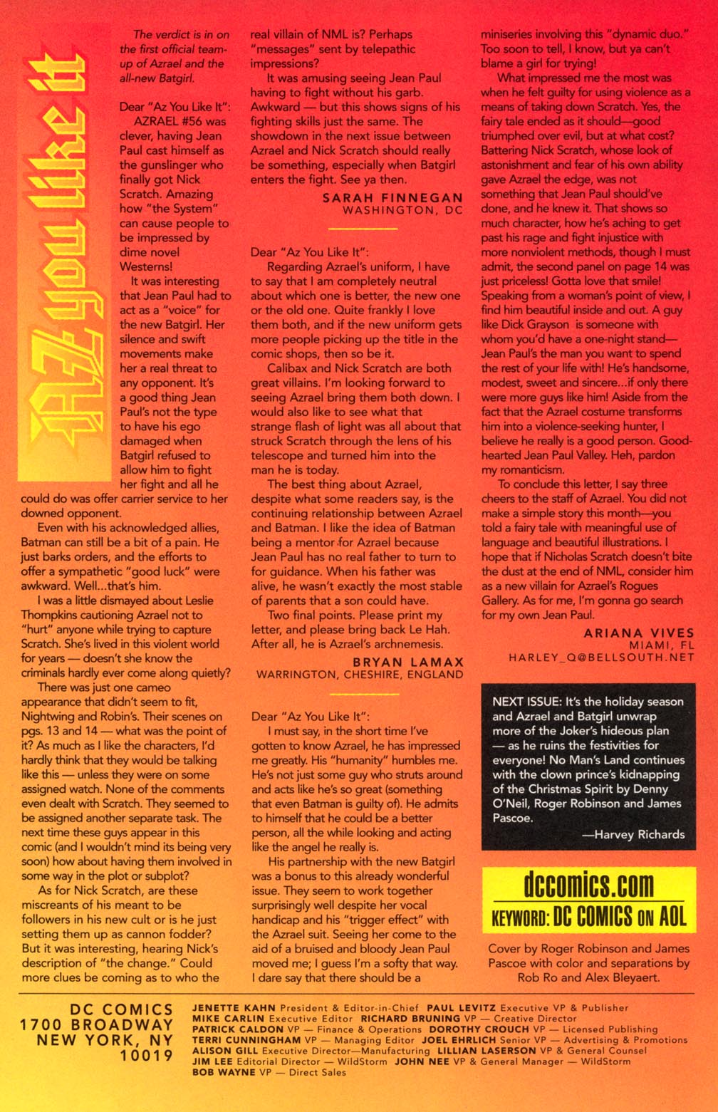 Read online Azrael: Agent of the Bat comic -  Issue #60 - 24