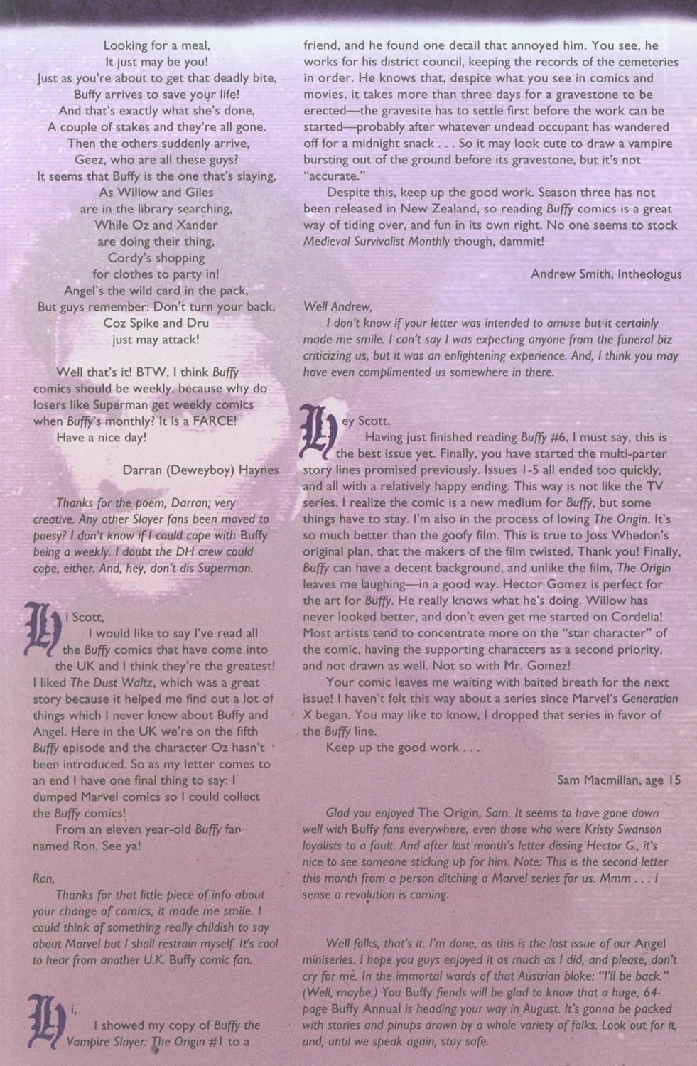 Read online Buffy the Vampire Slayer: Angel comic -  Issue #3 - 26