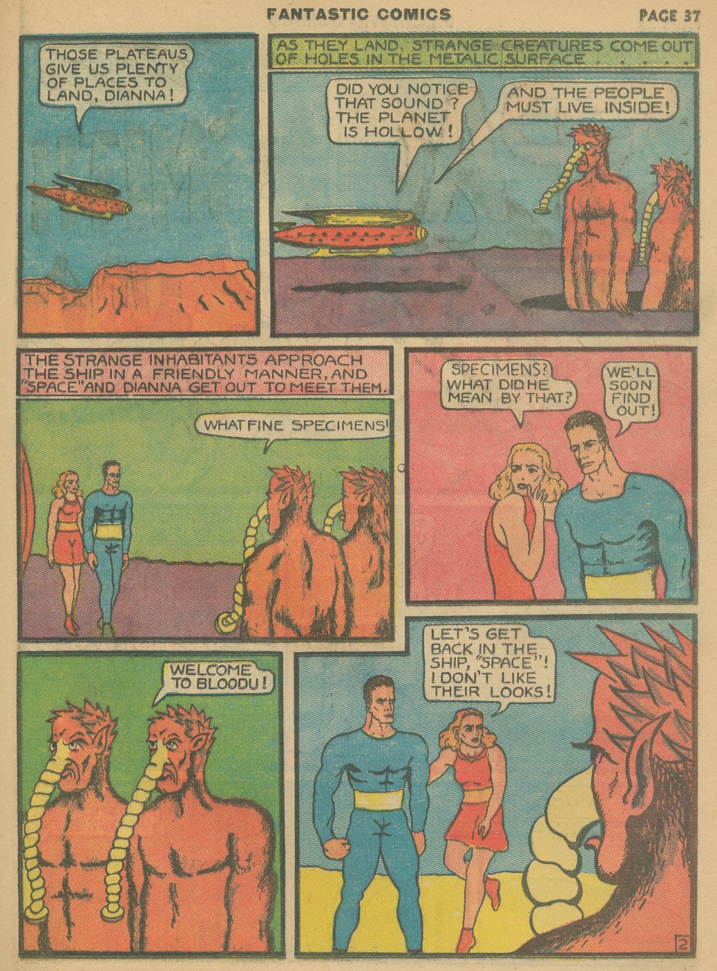 Read online Fantastic Comics comic -  Issue #8 - 39