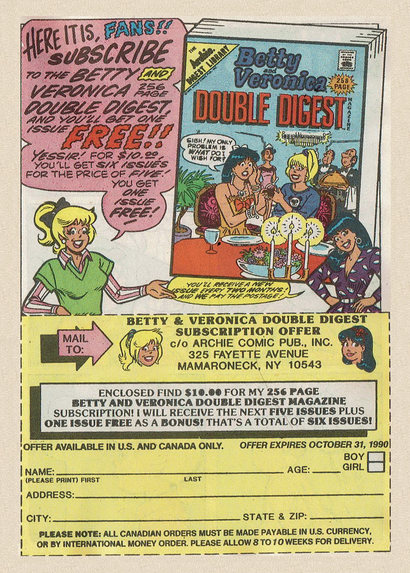 Read online Betty and Veronica Digest Magazine comic -  Issue #43 - 81