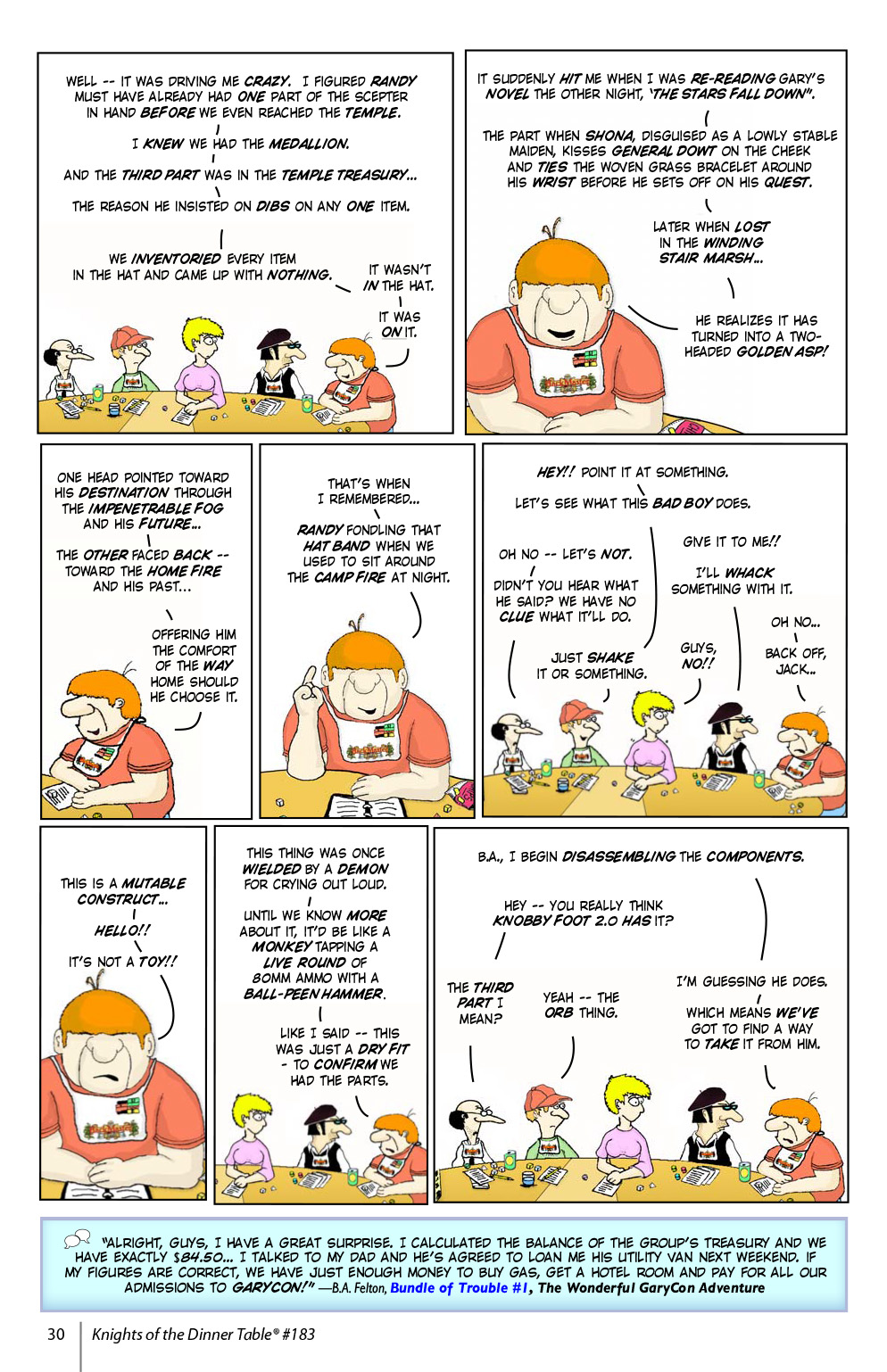 Read online Knights of the Dinner Table comic -  Issue #183 - 32