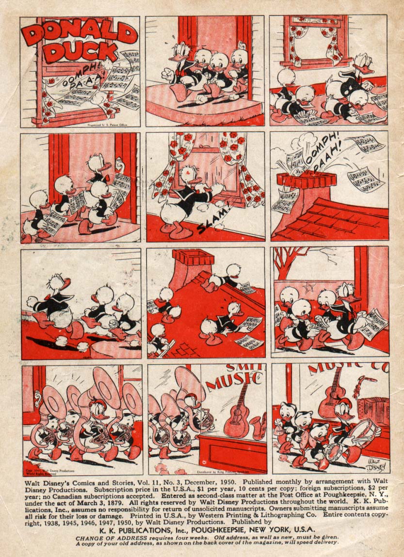 Read online Walt Disney's Comics and Stories comic -  Issue #123 - 2