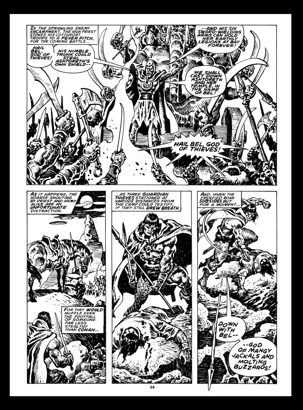 Read online The Savage Sword Of Conan comic -  Issue #212 - 35